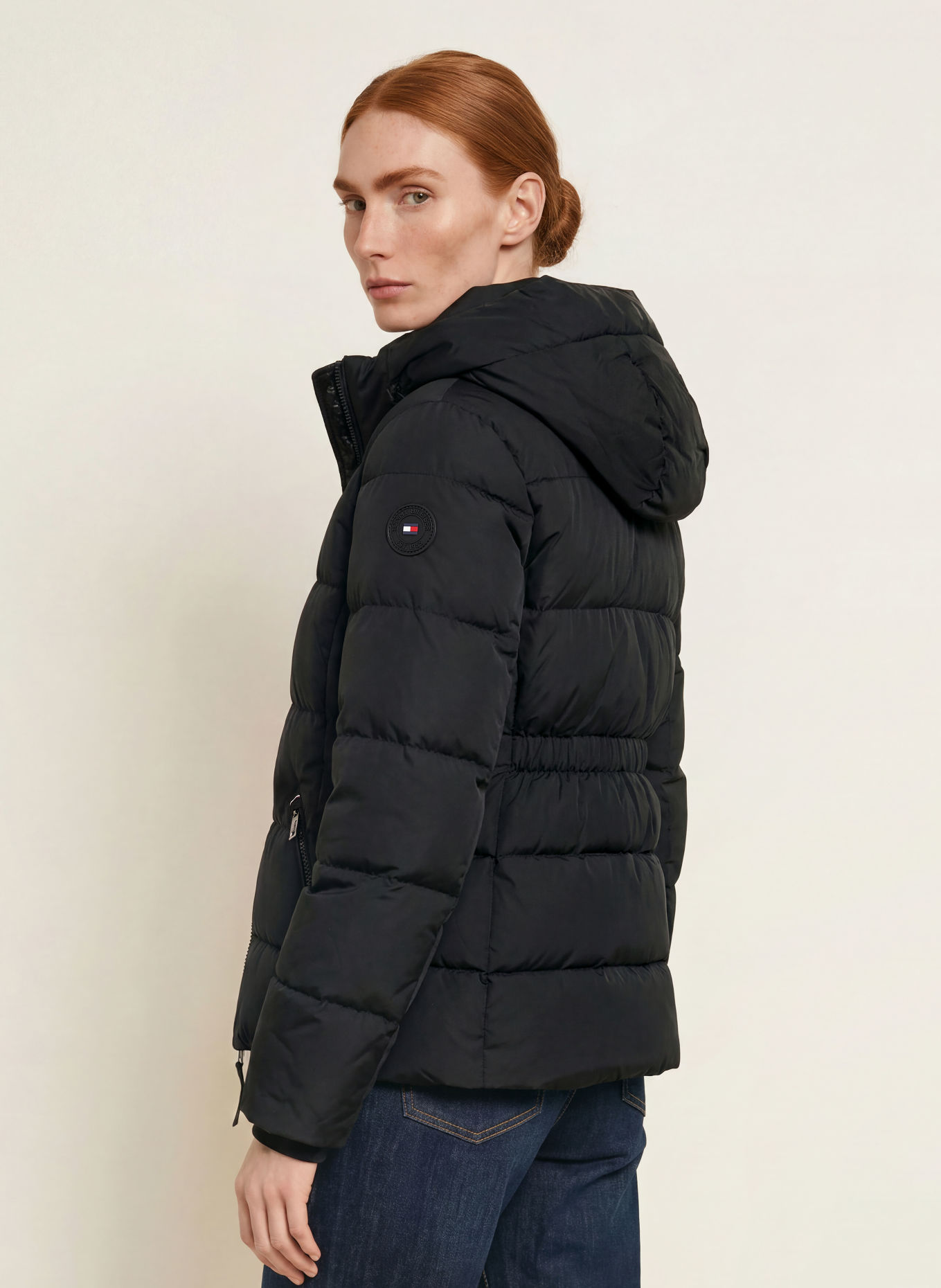 TOMMY HILFIGER Donsjas: ZWART
