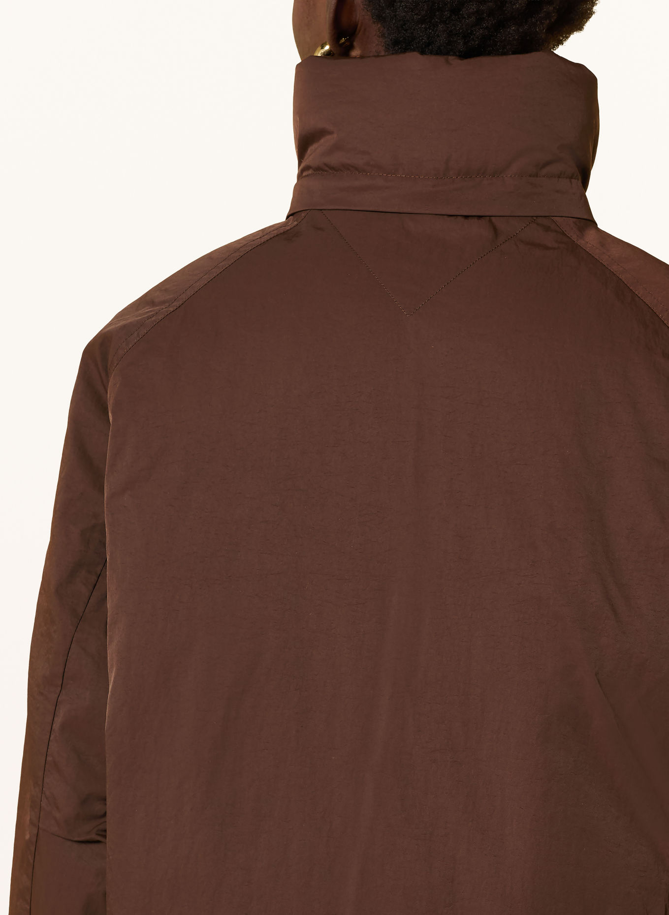 TOMMY HILFIGER Donsjas met afneembare capuchon: MARRON FONCÉ