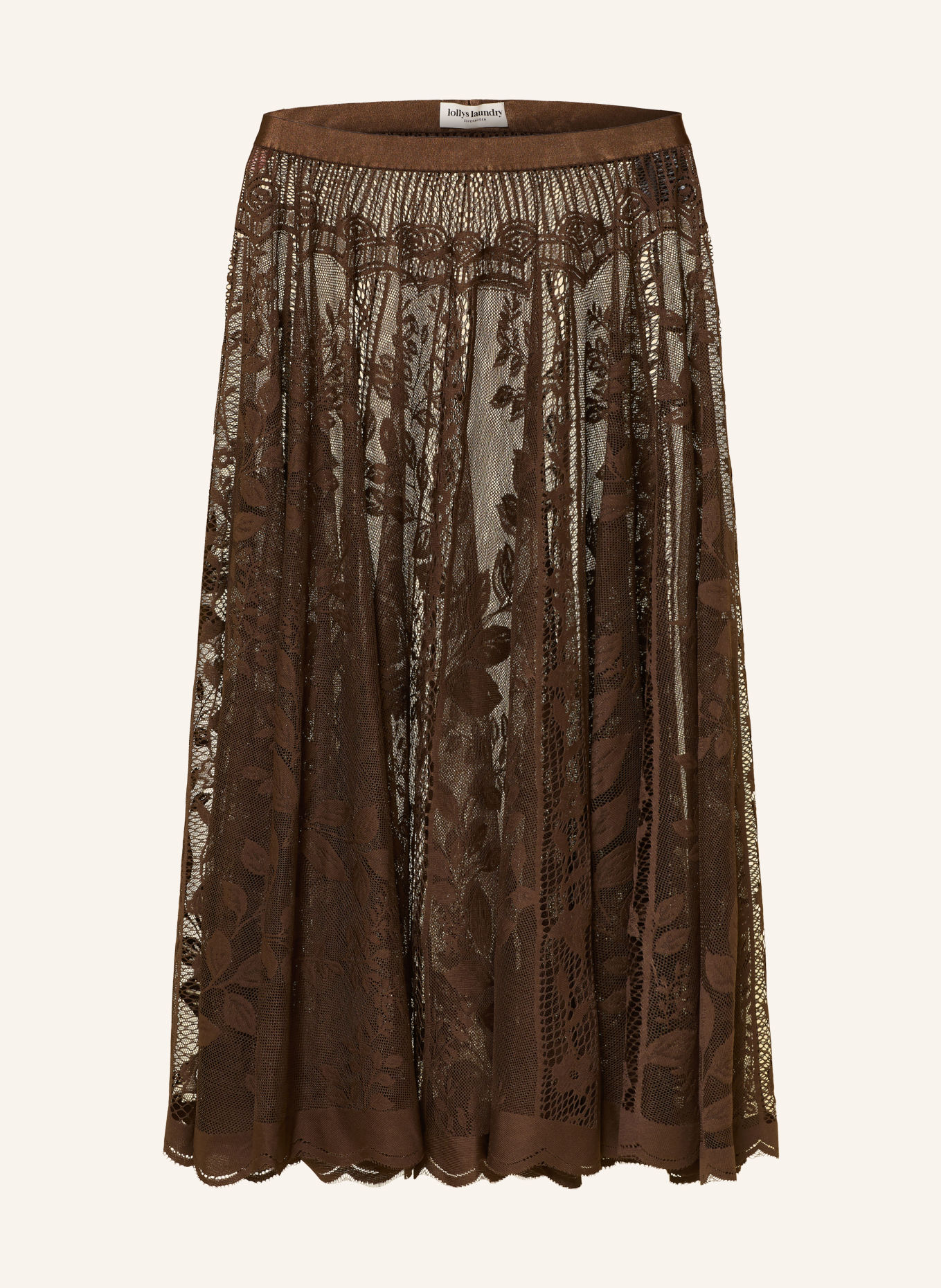 lollys laundry COLLINSLL Lace Skirt: BROWN