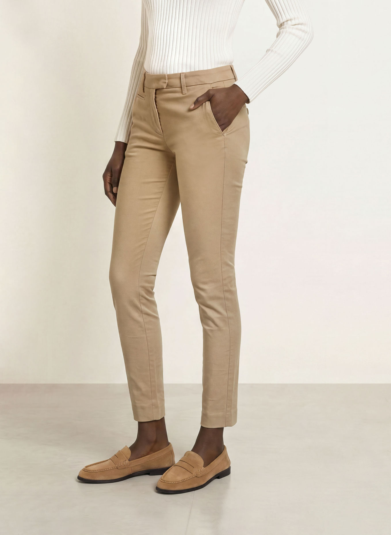 Dondup Pantalon Chino 7/8: BEIGE