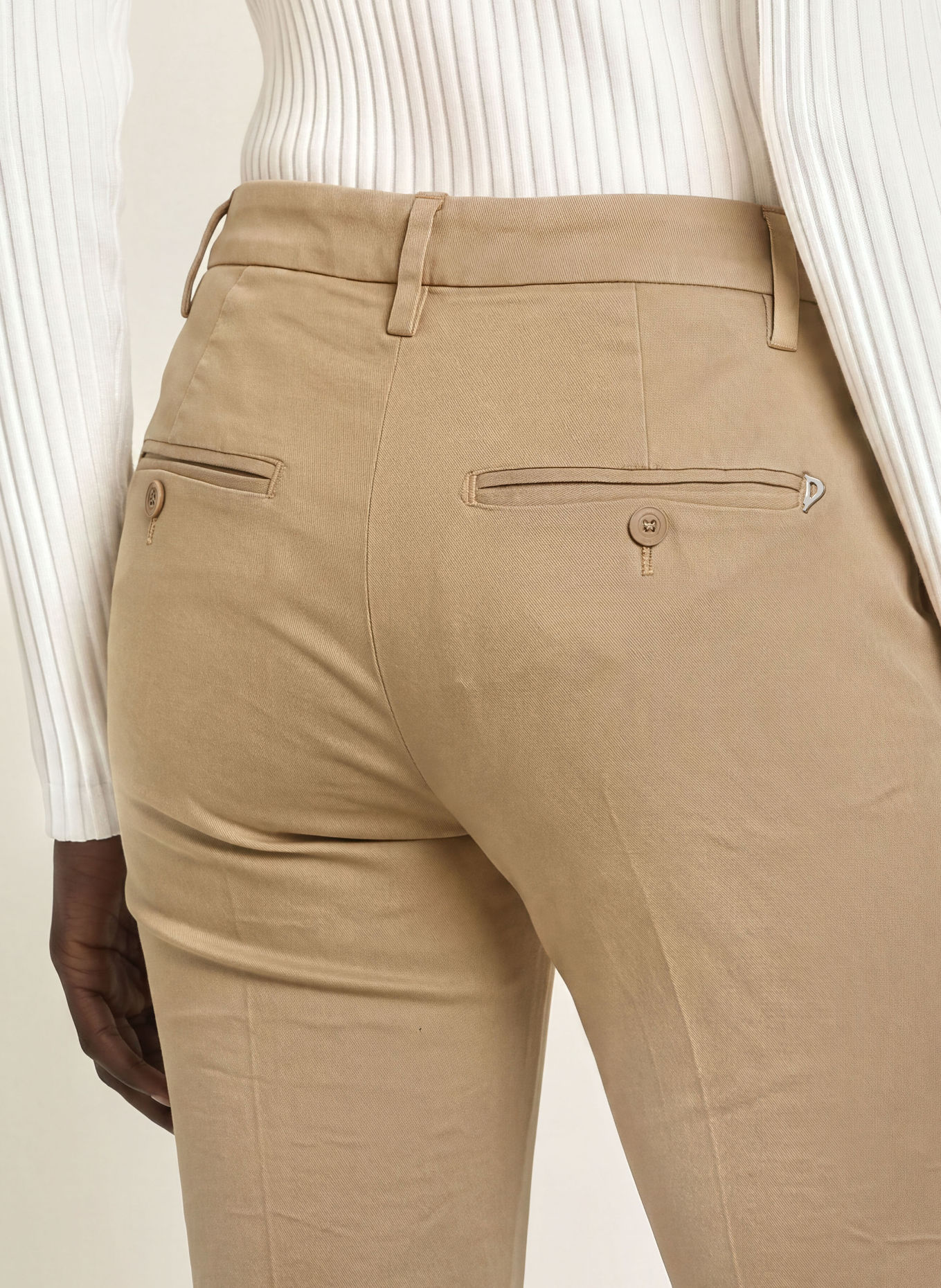 Dondup Pantalon Chino 7/8: BEIGE