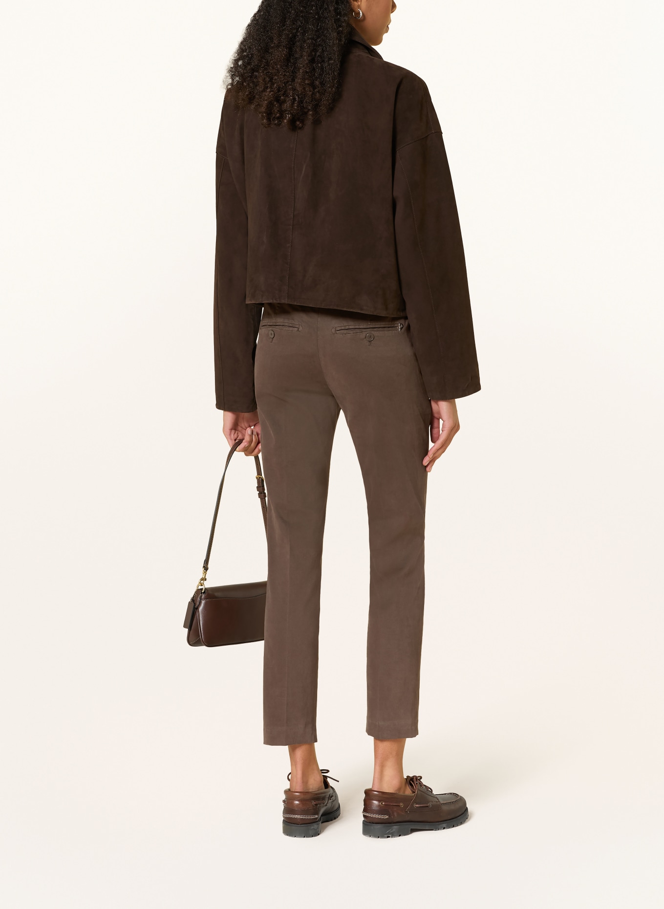 Dondup 7/8-length Chinos: DARK BROWN
