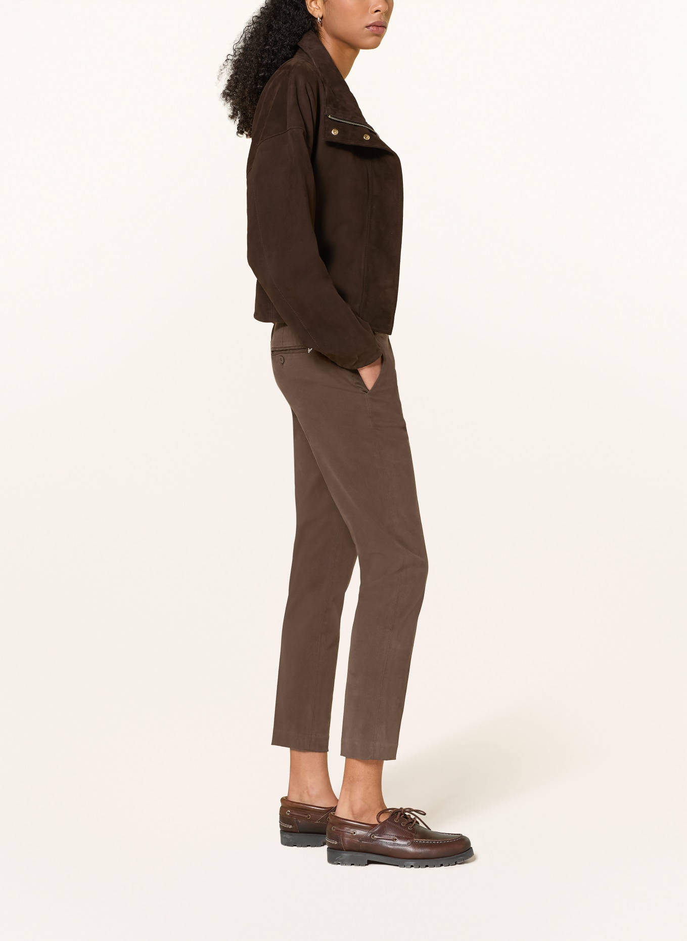 Dondup 7/8-length Chinos: DARK BROWN