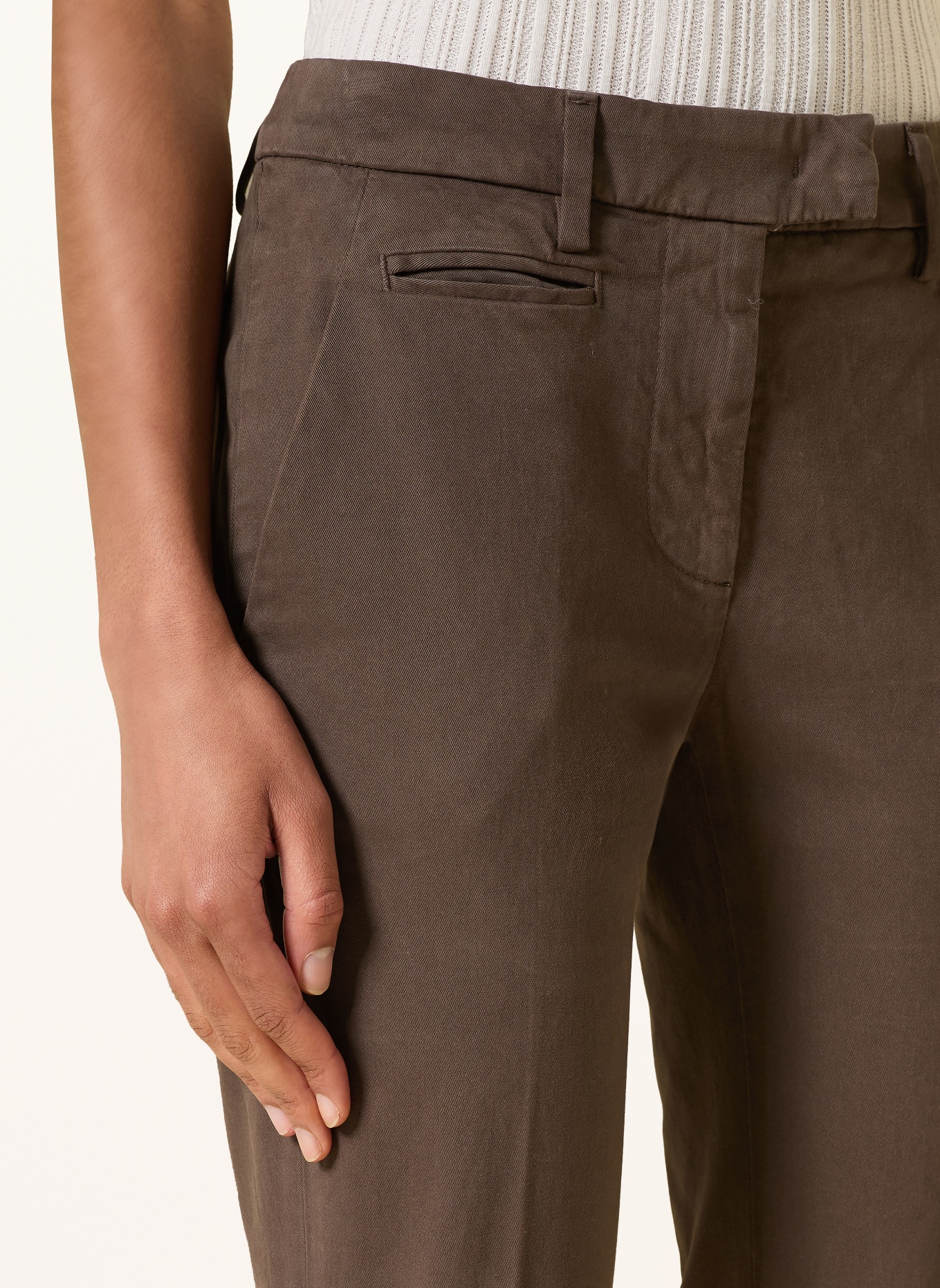 Dondup 7/8-length Chinos: DARK BROWN