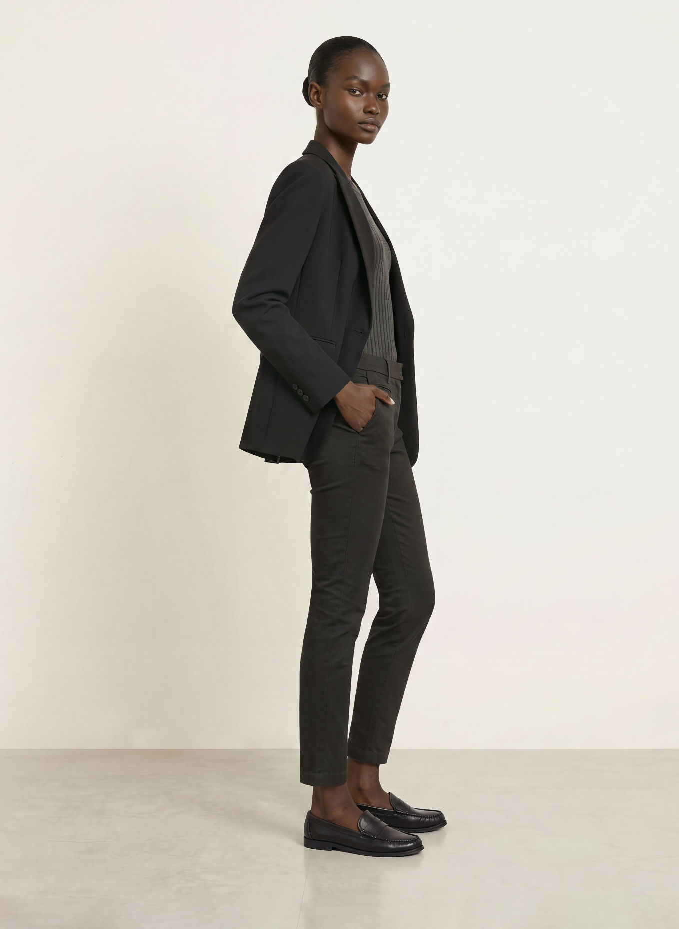 Dondup Pantalon Chino 7/8: OLIVE