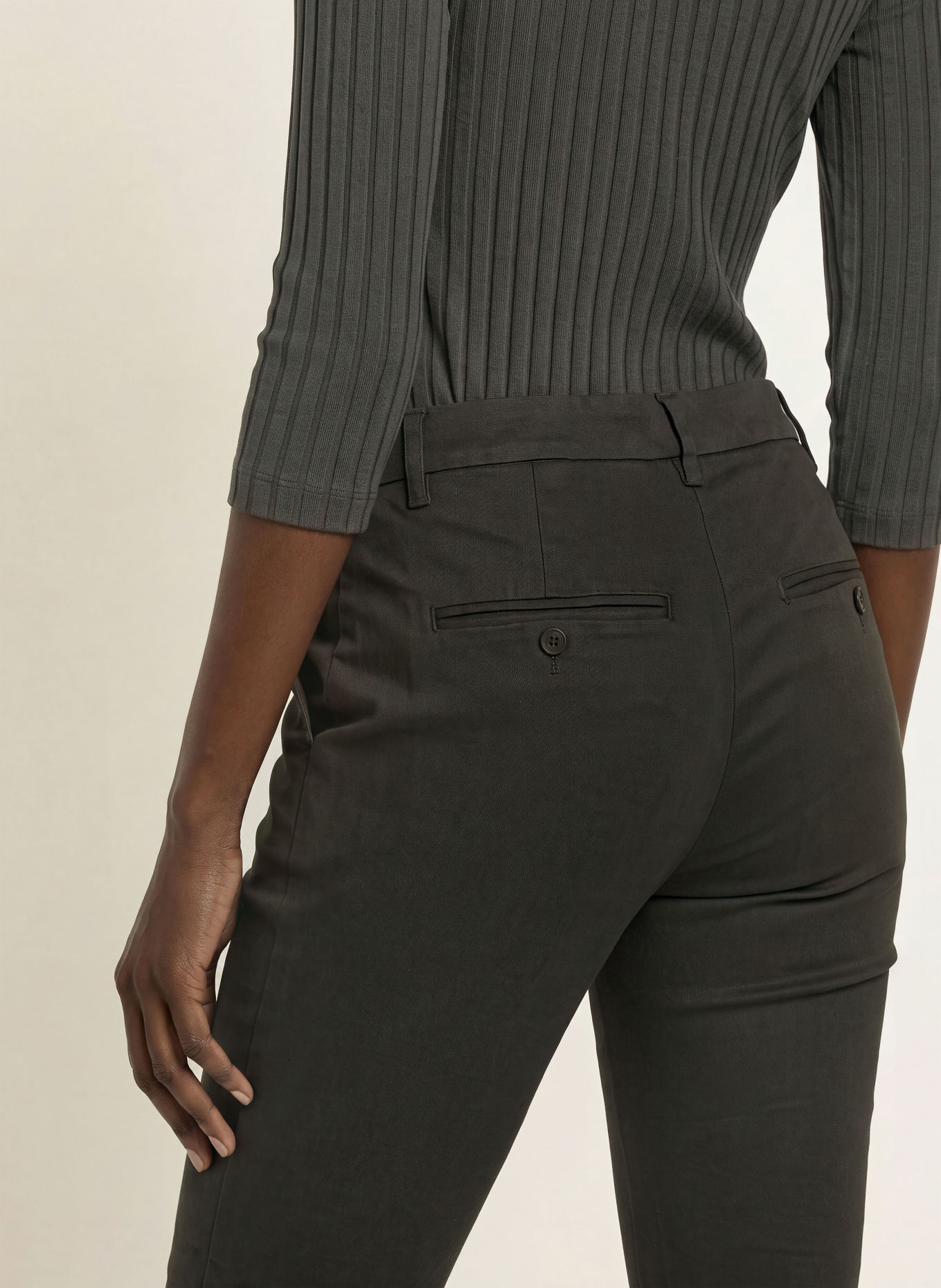 Dondup Pantalon Chino 7/8: OLIVE