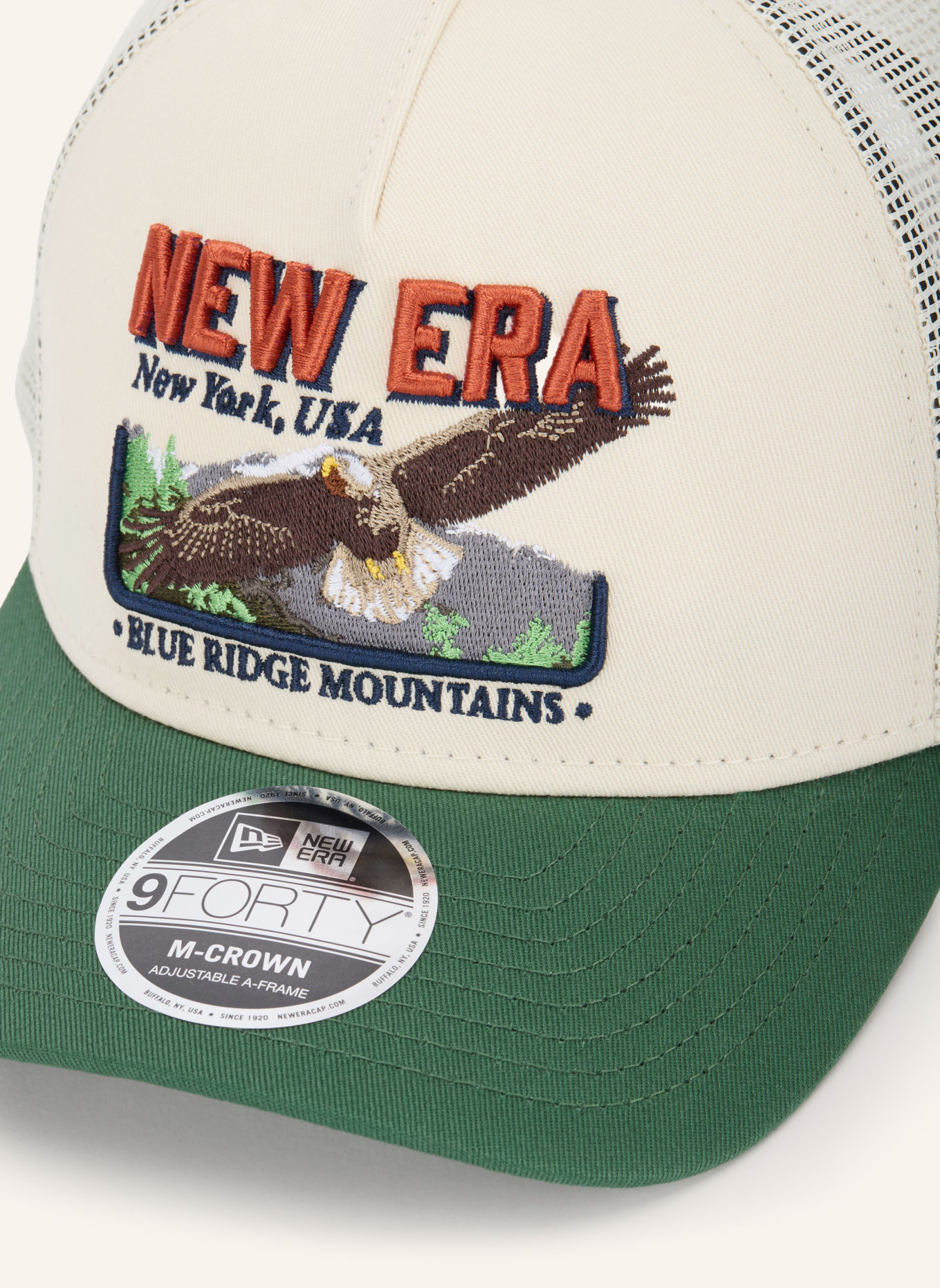 NEW ERA Cap GRAPHIC 9FORTY® MC: CREME / ORANGE / GRÜN