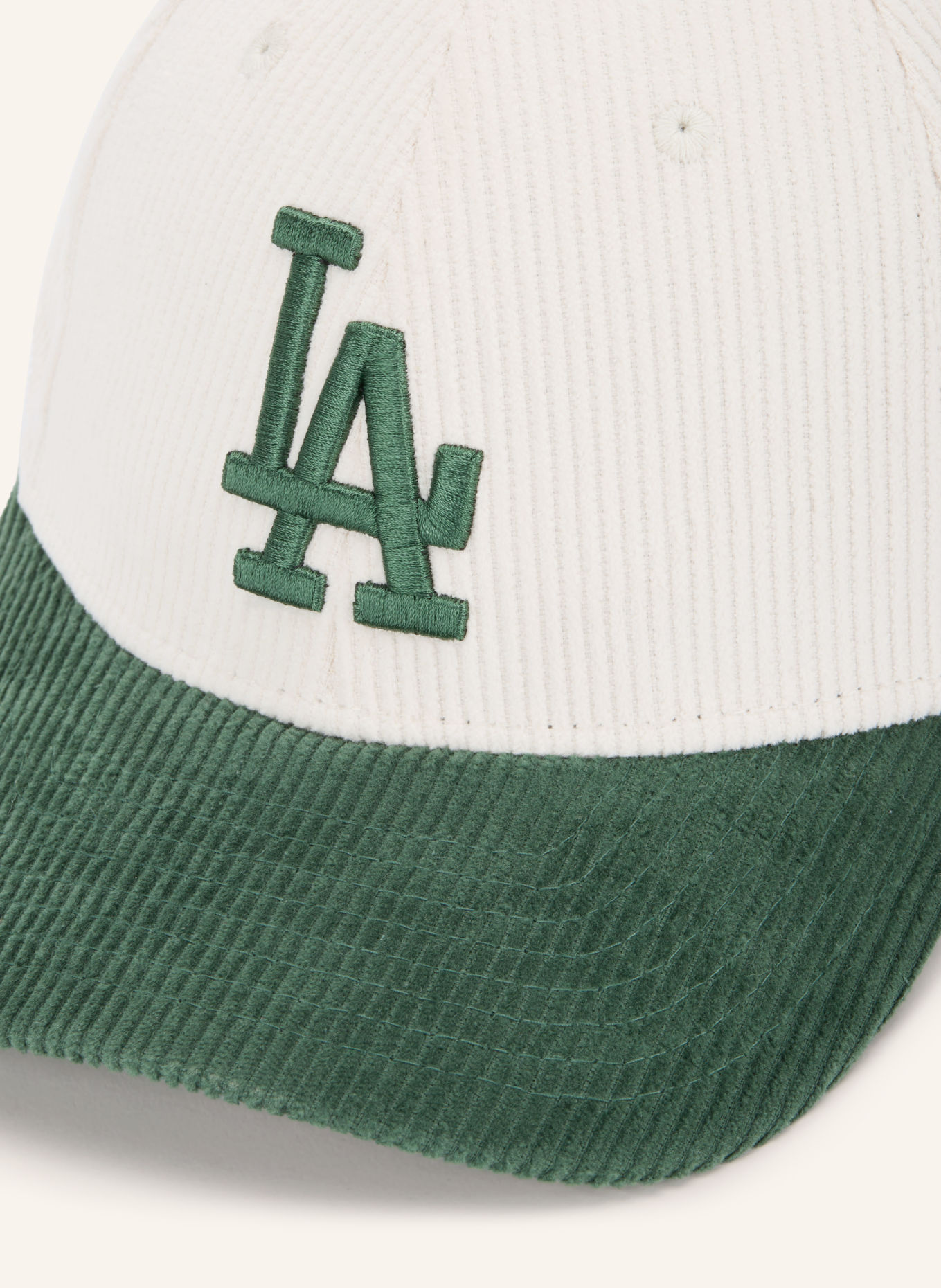 NEW ERA Cord-Cap 9FORTY® MC: CREME / GRÜN