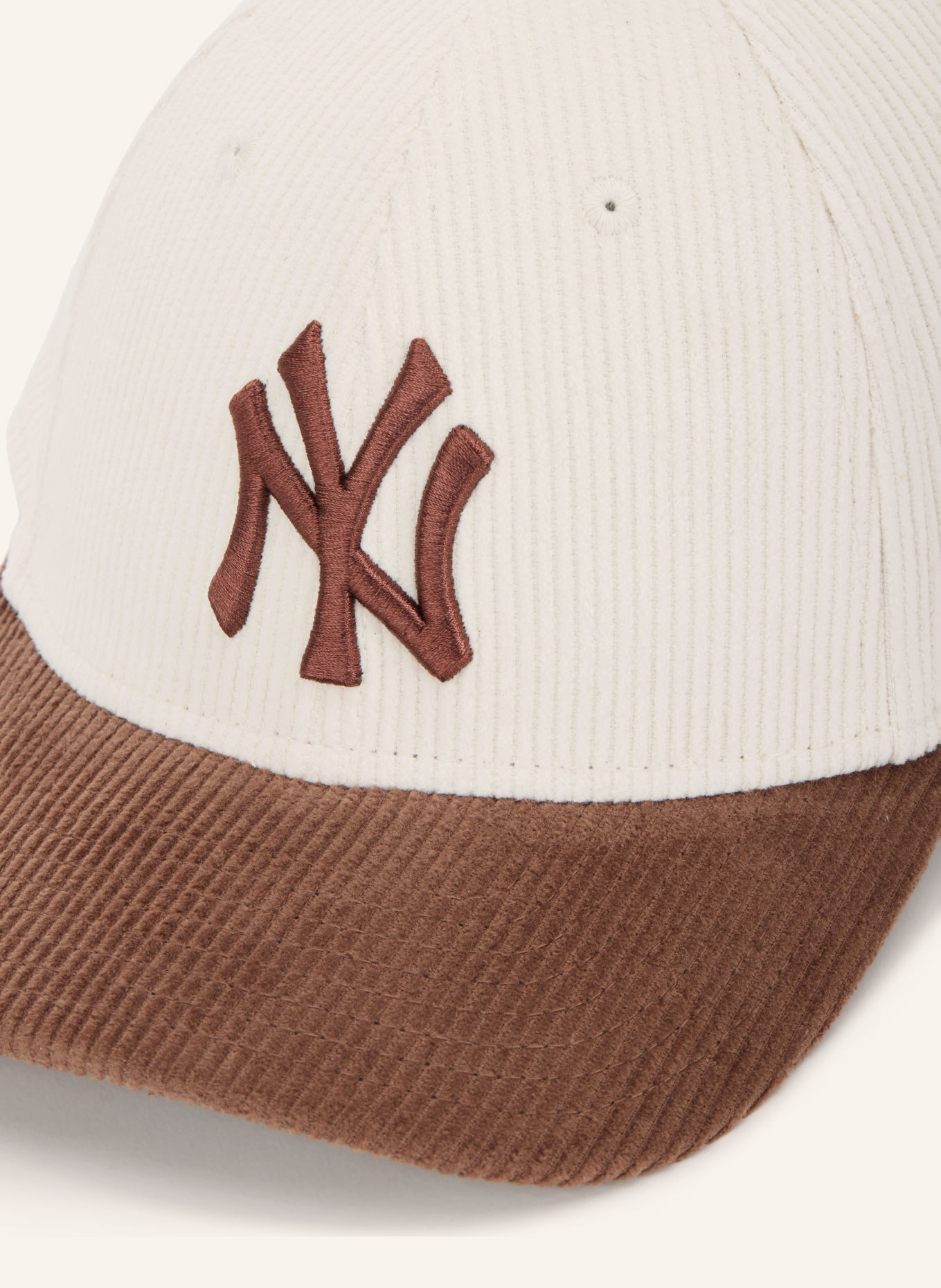 NEW ERA Cord-Cap 9FORTY® MC: CREME / BRAUN