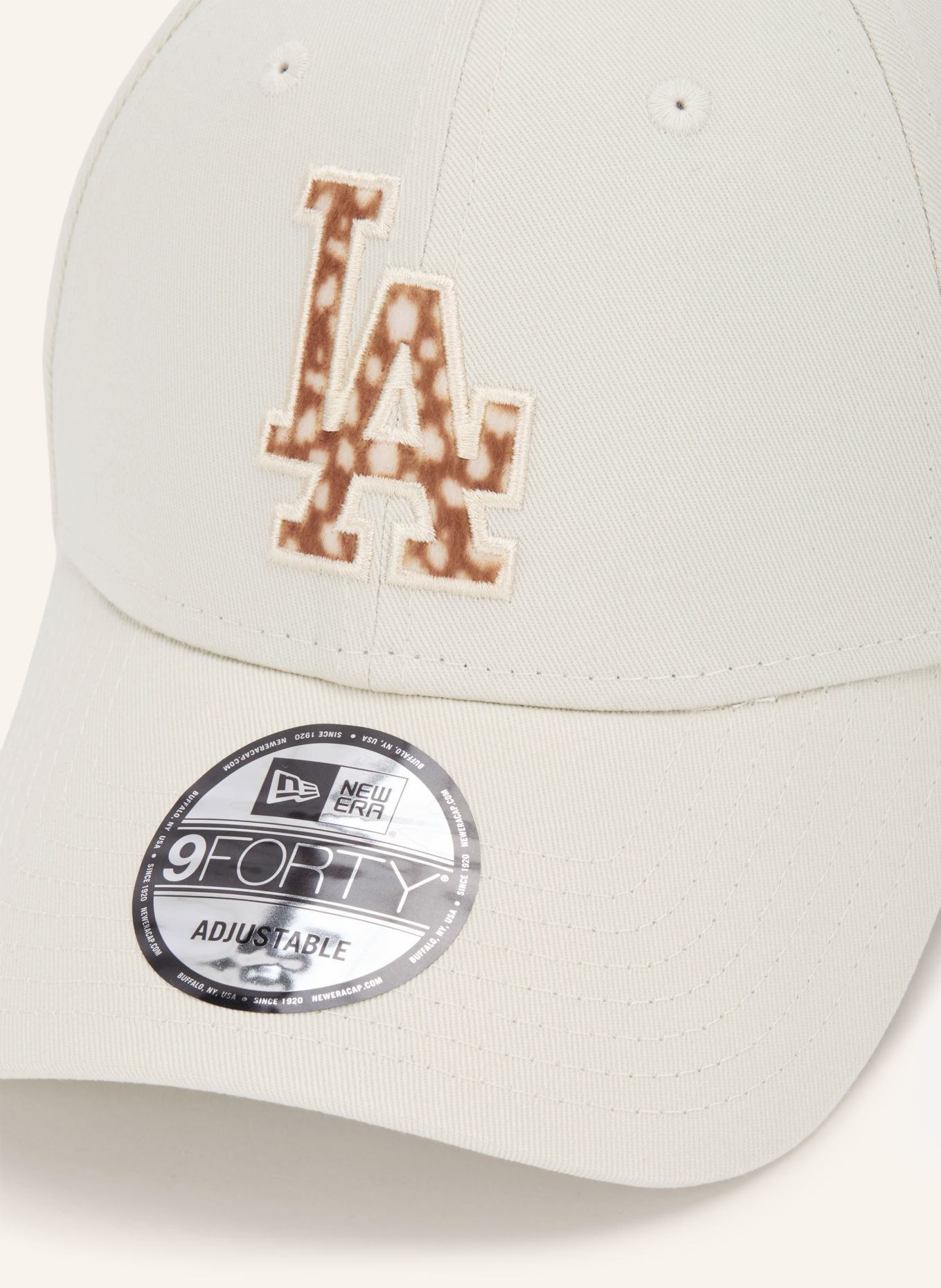 NEW ERA Cap FAUX PONY INFILL 9FORTY®: CREME / BRAUN