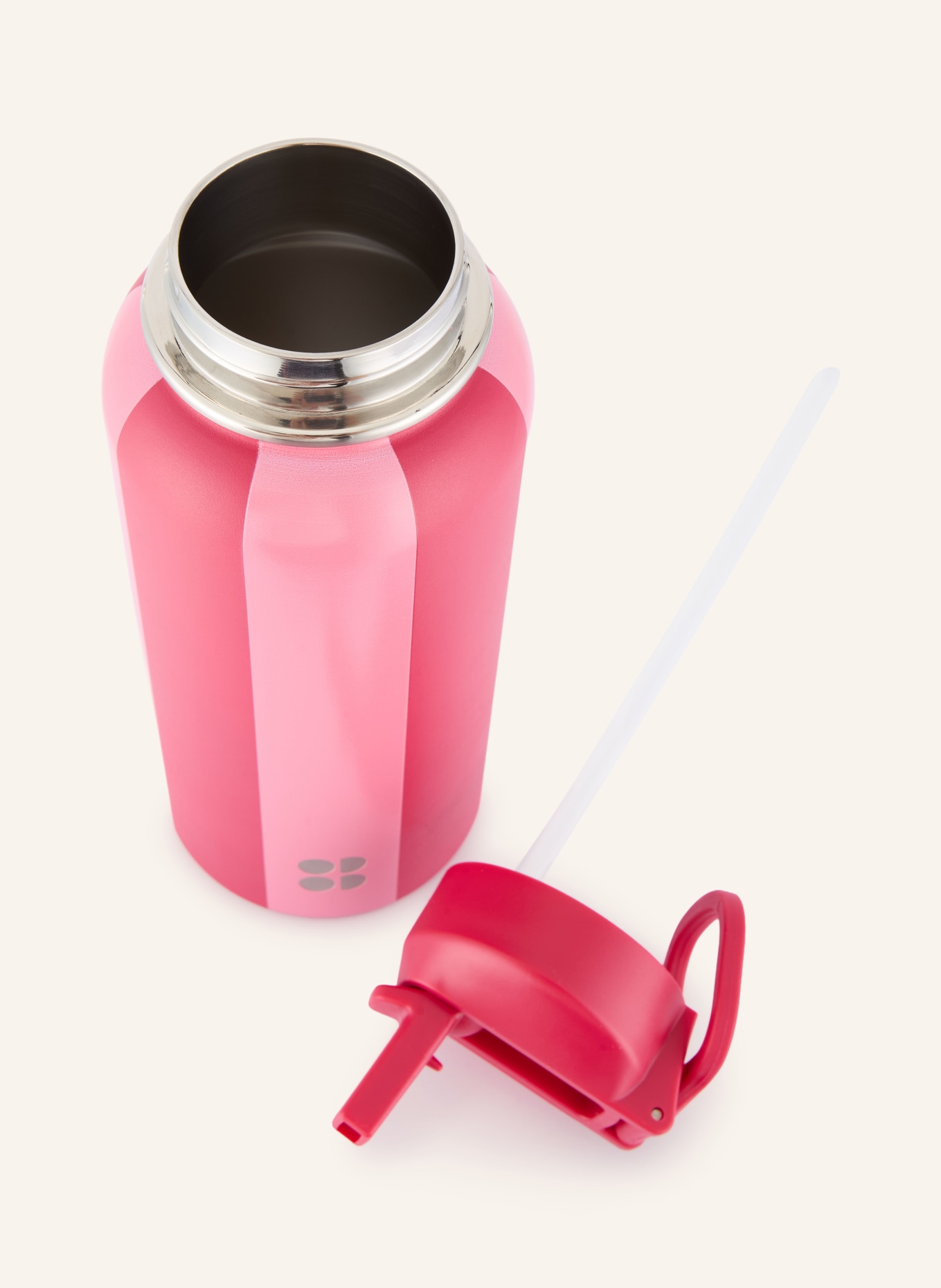 Sweaty Betty KEEP IT CHILL Insulated Bottle: FUCHSIA / SILVER / DUSKY PINK