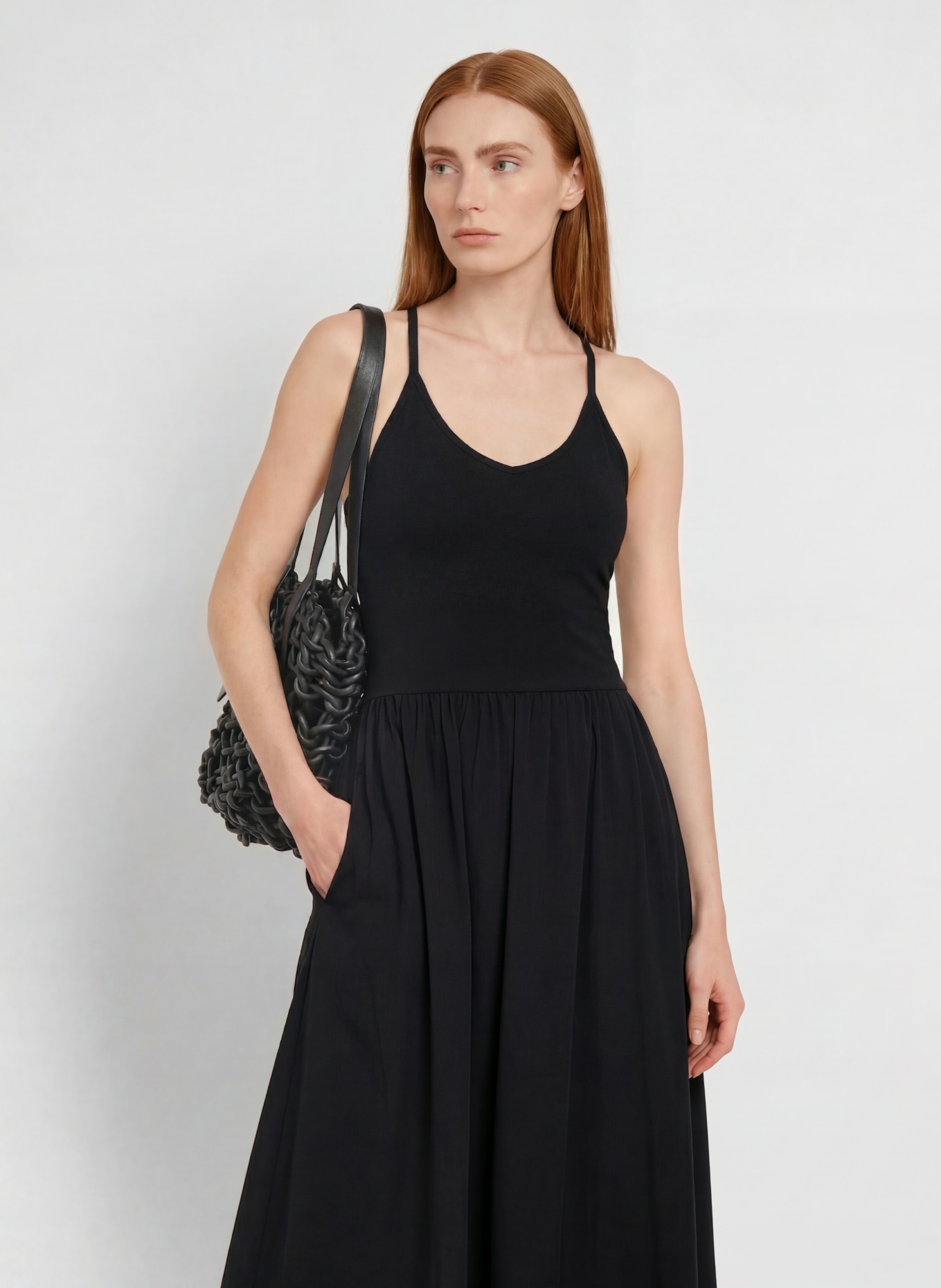Sweaty Betty Rochie din materiale mixte: NEGRU
