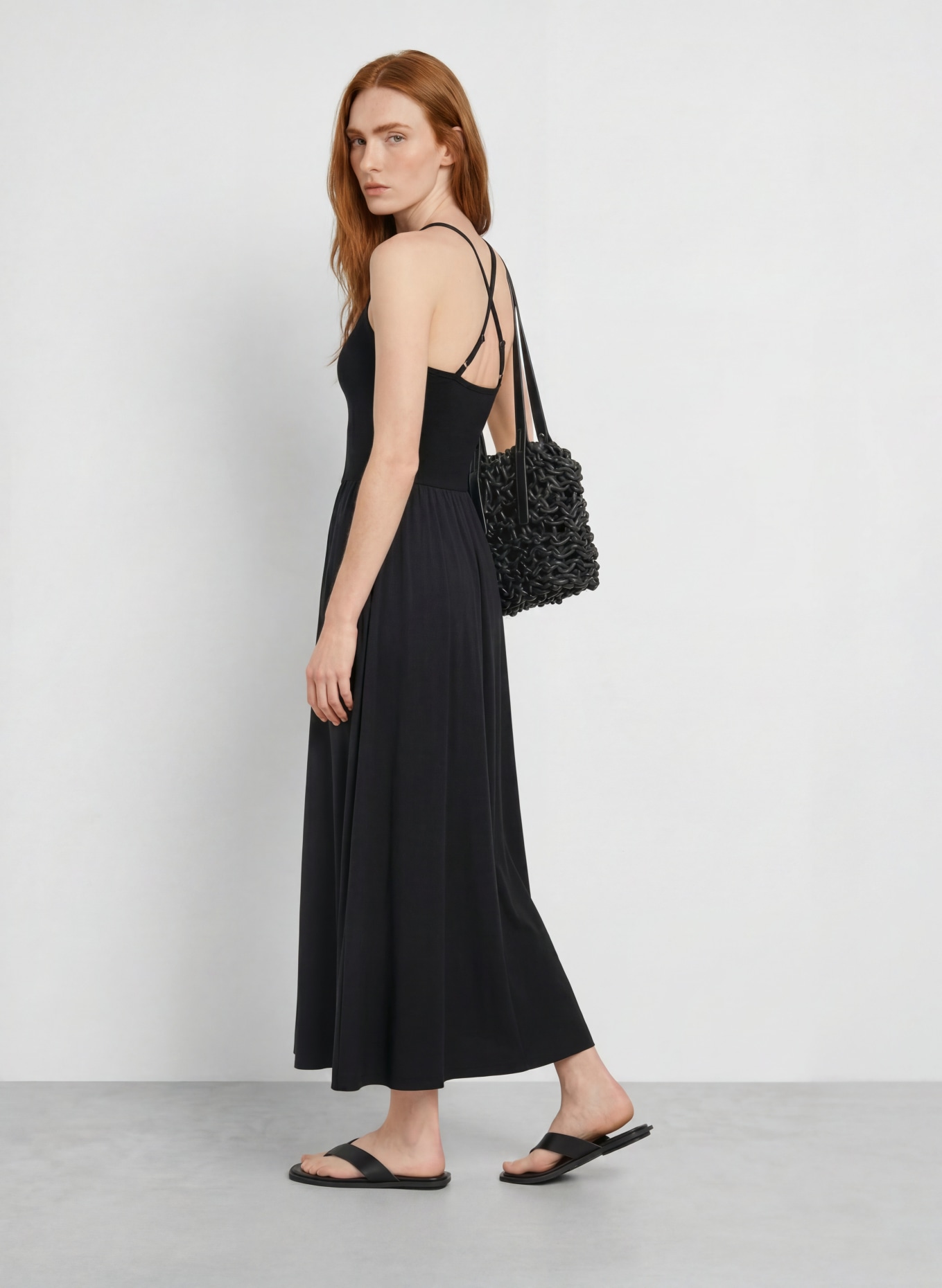 Sweaty Betty Rochie din materiale mixte: NEGRU
