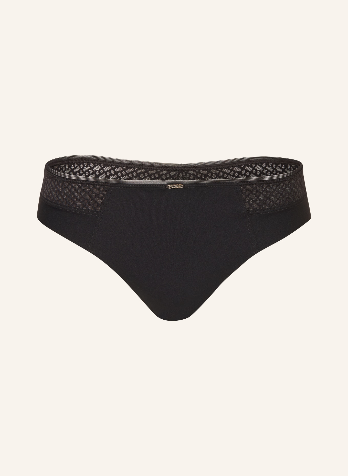 BOSS Slip en maille: NOIR
