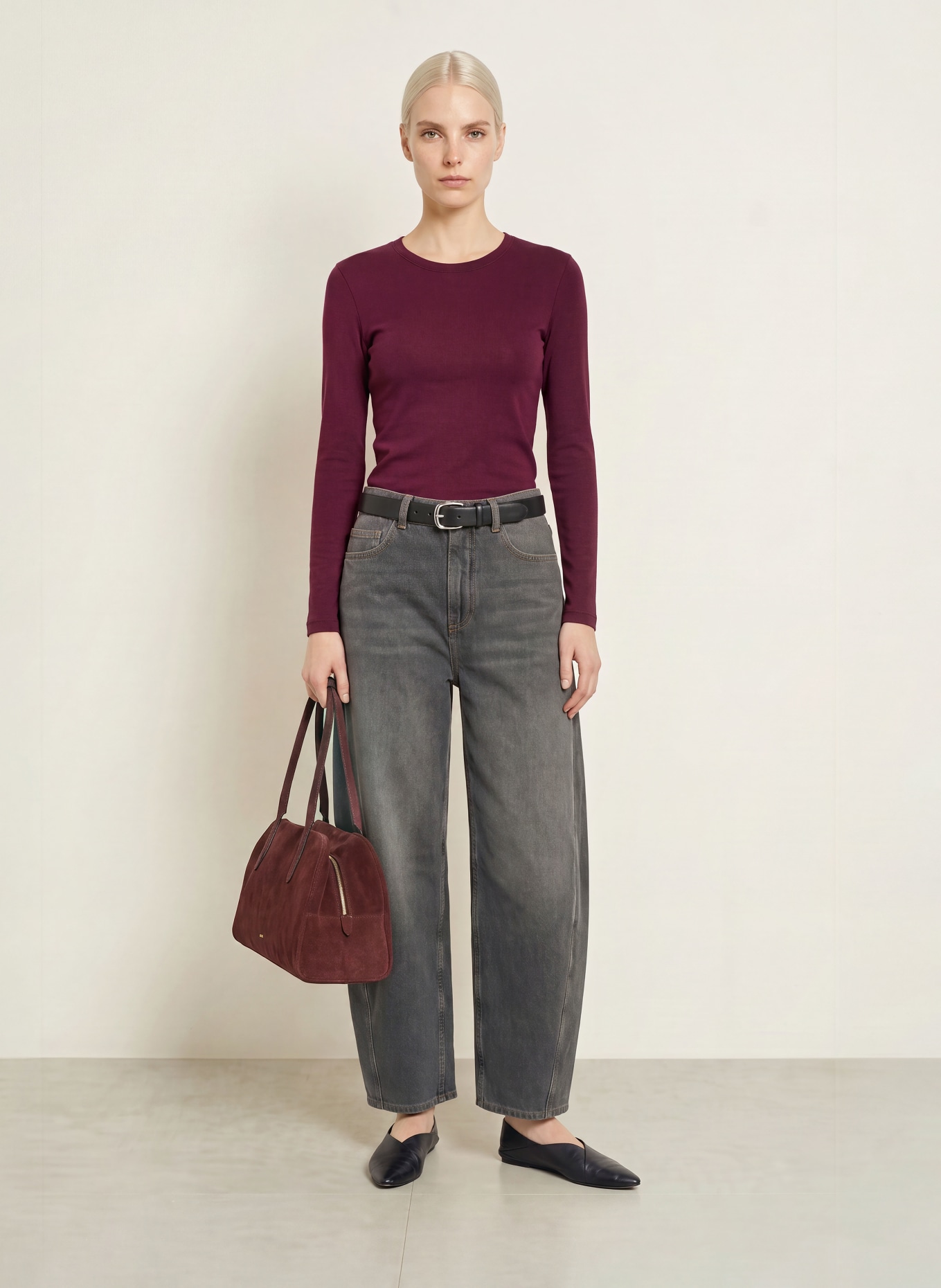 MOS MOSH MMMALI Long-sleeve shirt: DARK RED