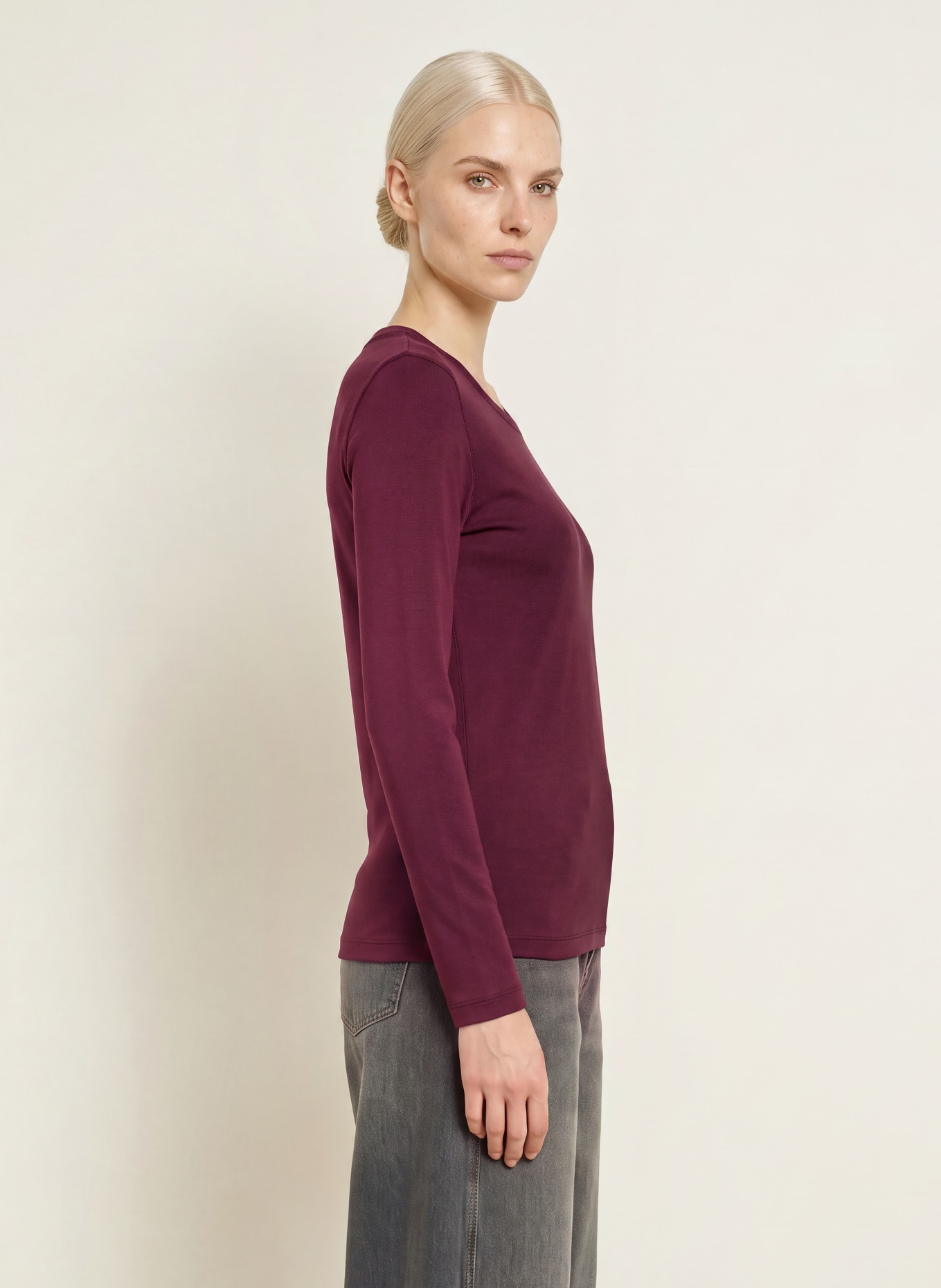 MOS MOSH MMMALI Long-sleeve shirt: DARK RED