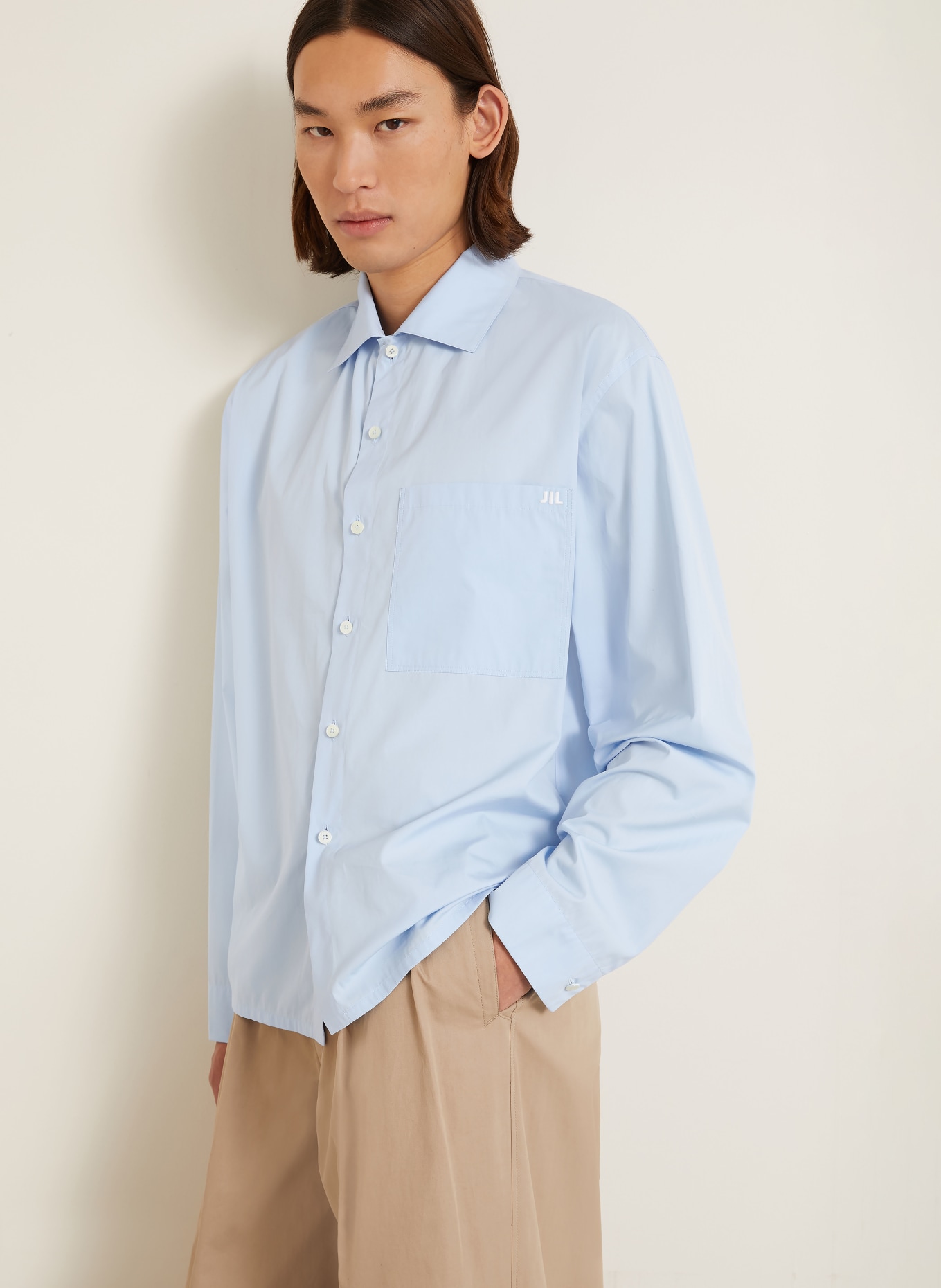 JIL SANDER Koszula o kroju Regular Fit: JASNONIEBIESKI
