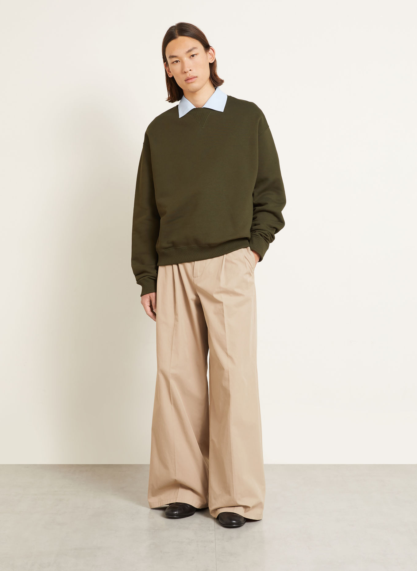JIL SANDER Bluza: CIEMNOZIELONY