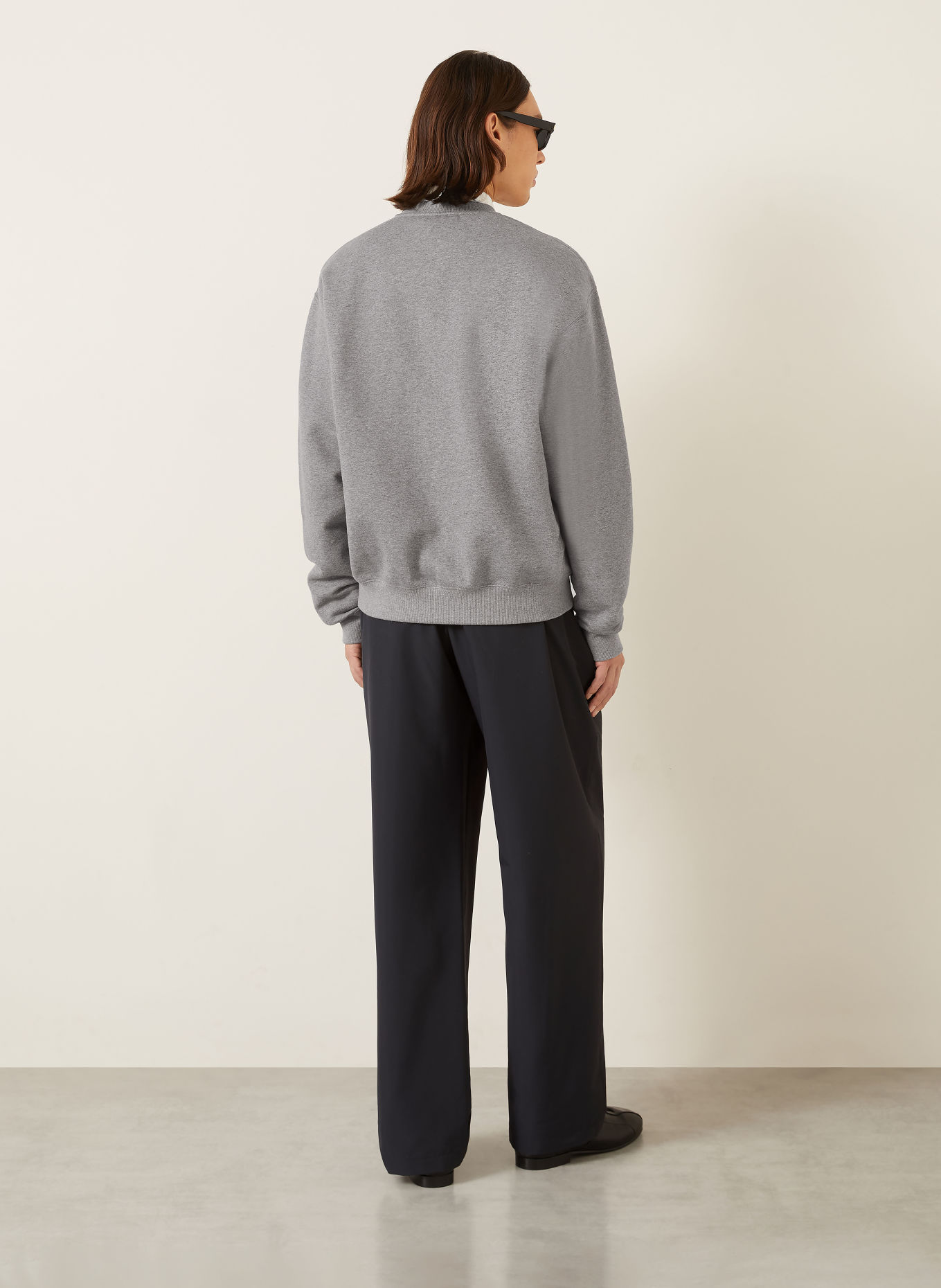 JIL SANDER Bluza oversize: SZARY
