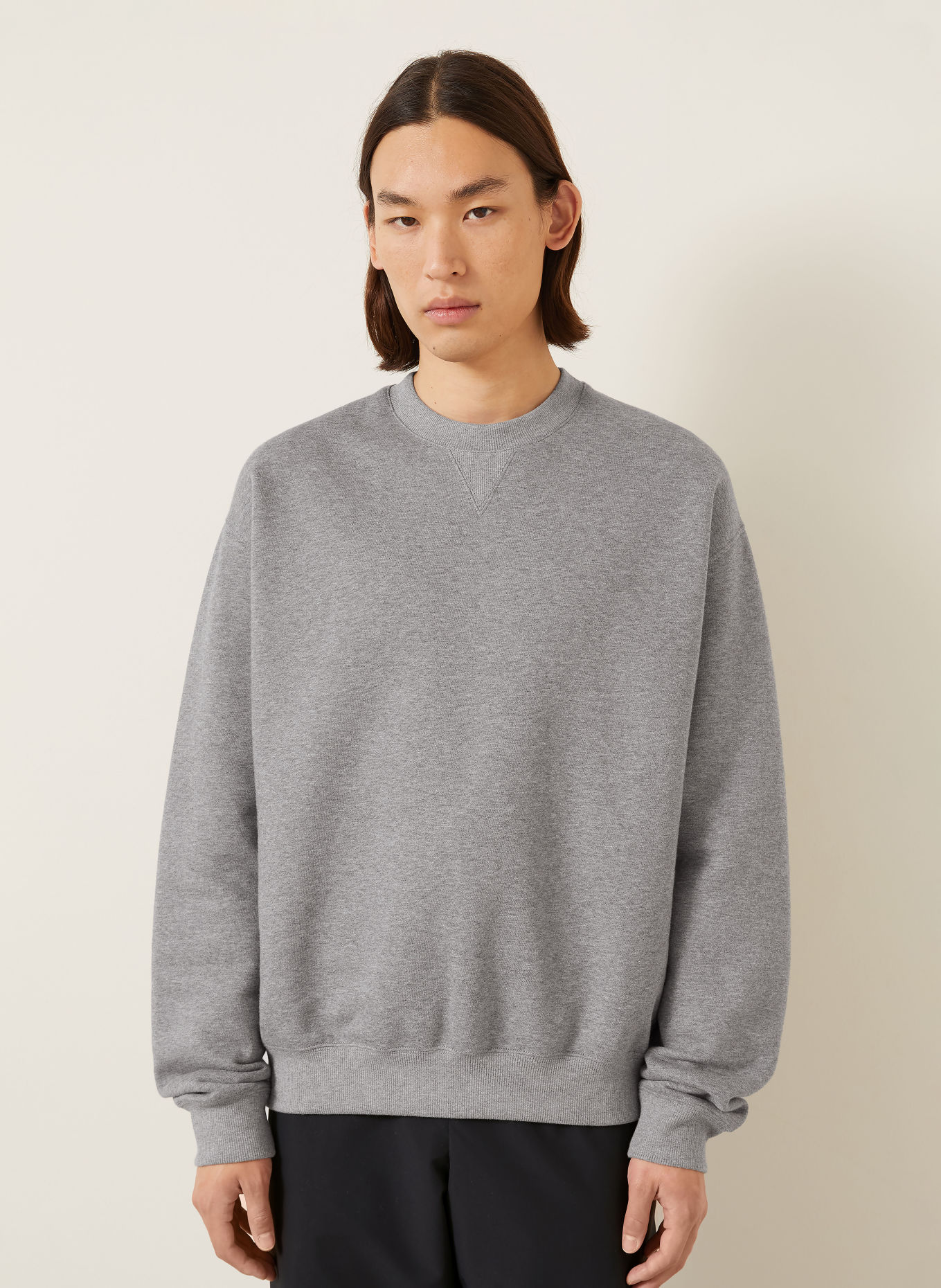 JIL SANDER Bluza oversize: SZARY