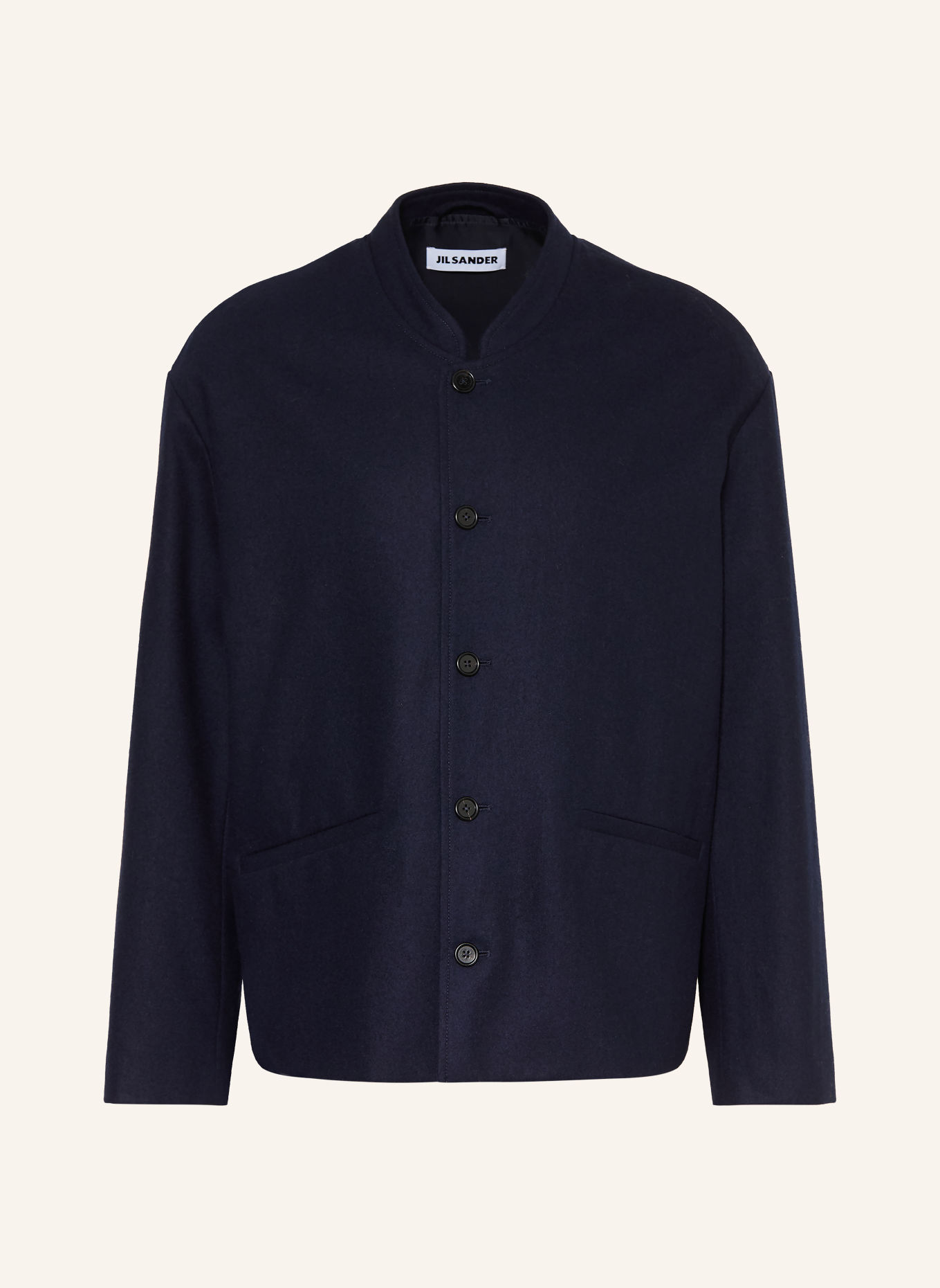 JIL SANDER Blouson: DONKERBLAUW