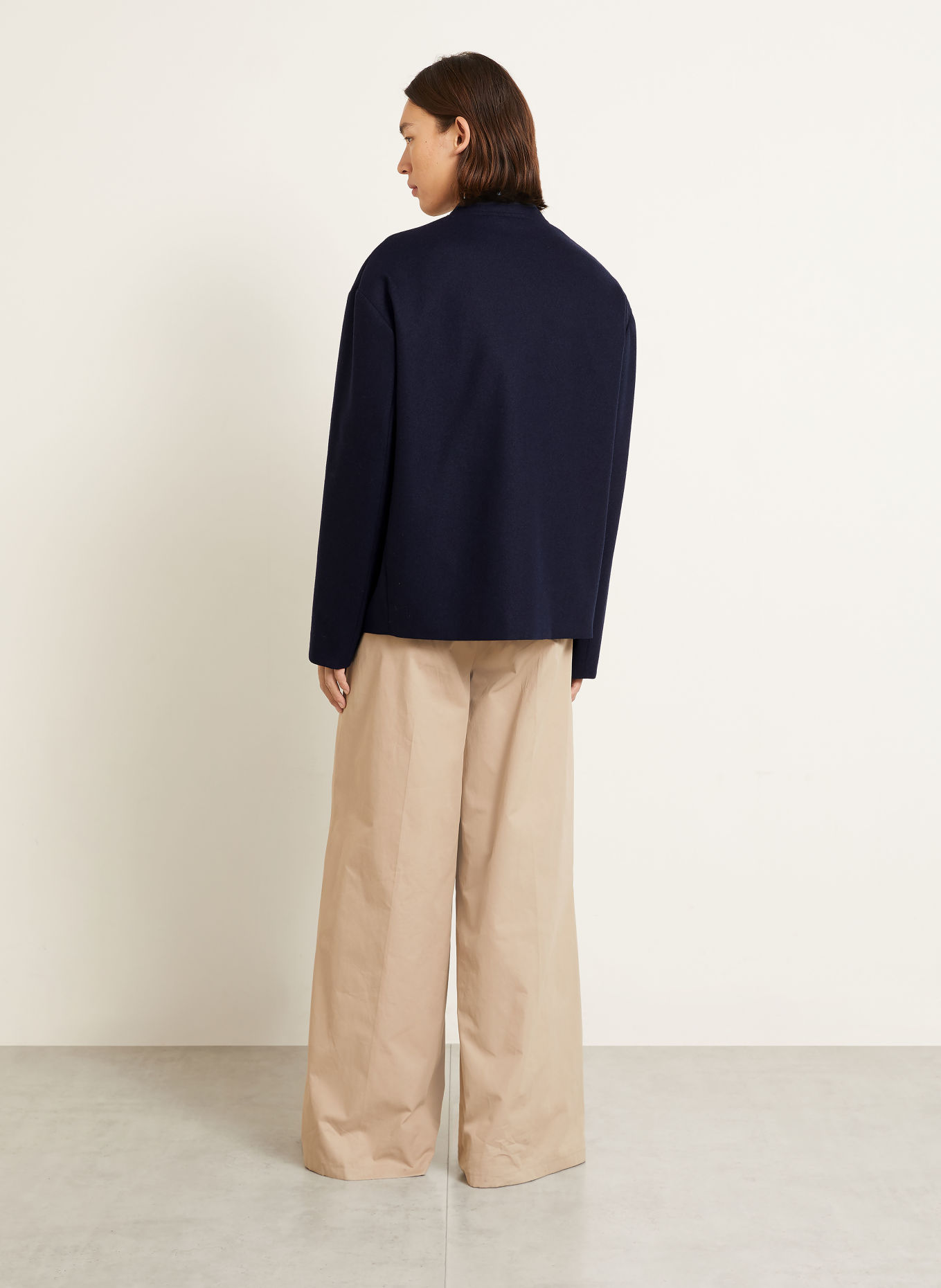JIL SANDER Blouson: DONKERBLAUW