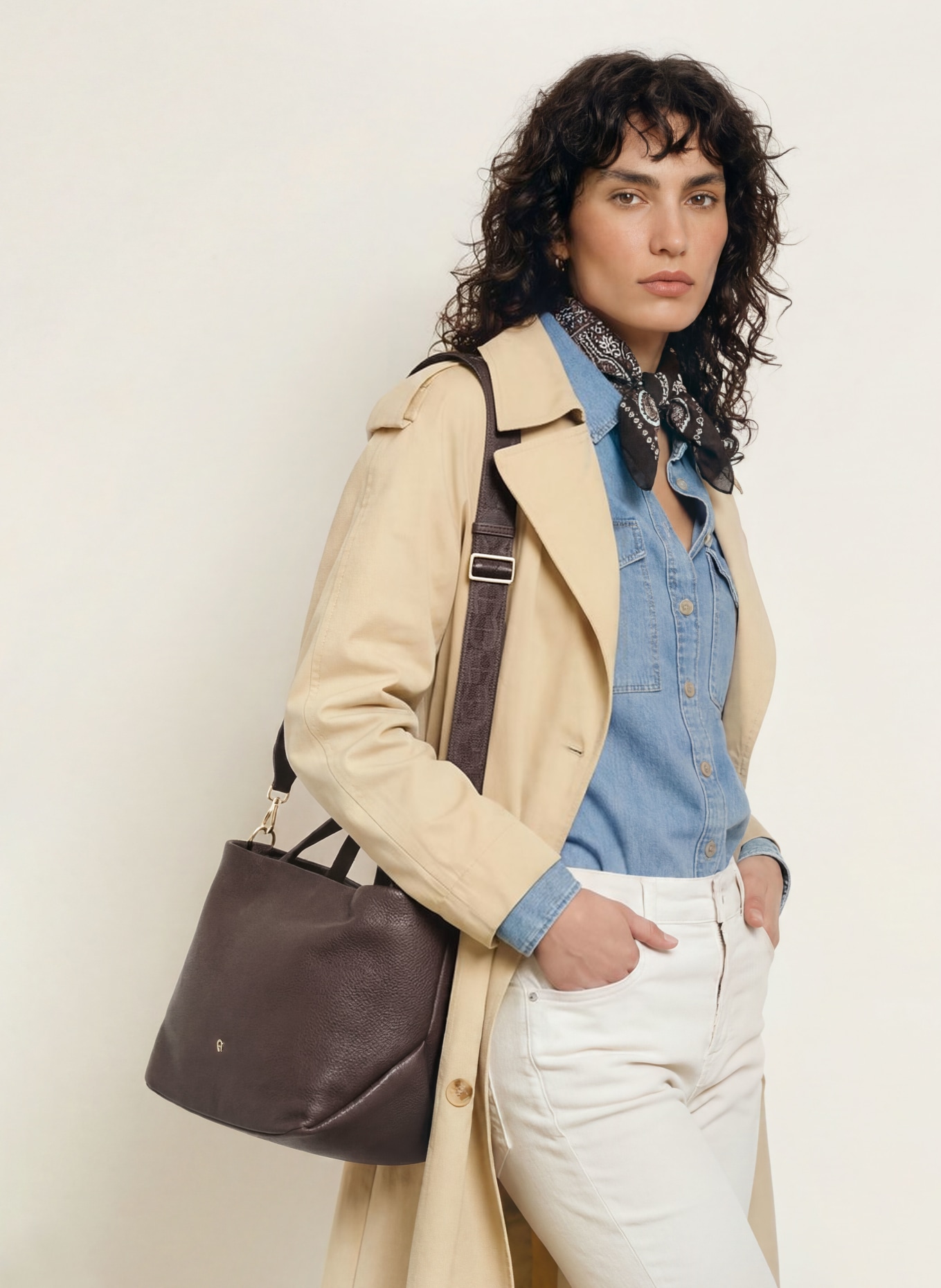 AIGNER PAOLA Shoppers: DARK BROWN