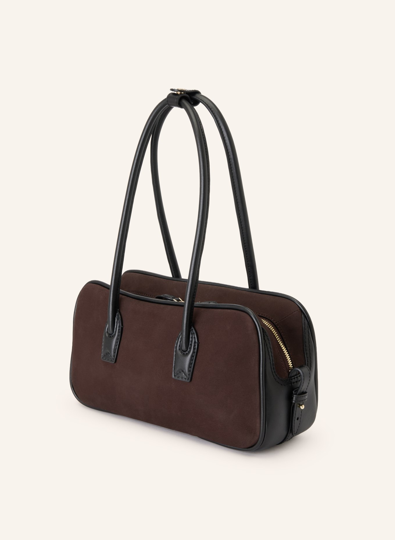 AIGNER Handtasche: SCHWARZ / DUNKELBRAUN