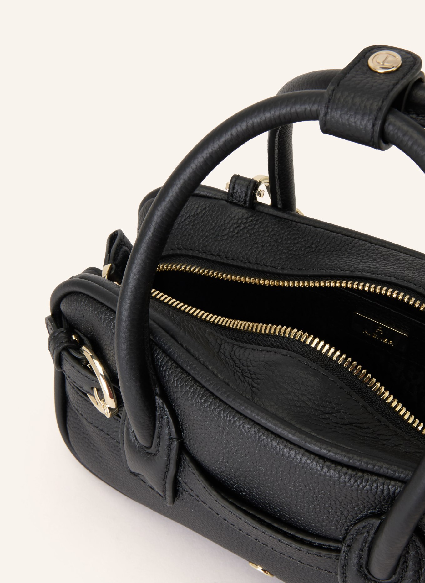 AIGNER Handtasche: SCHWARZ / SILBER