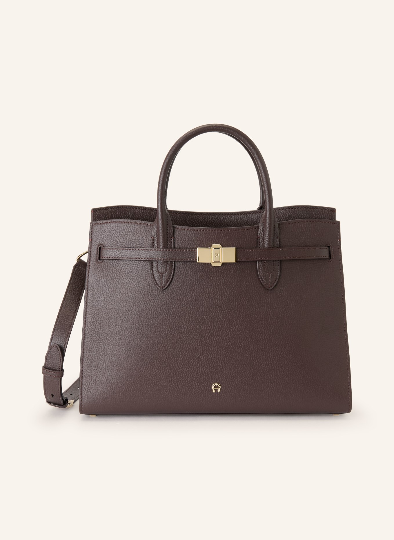 AIGNER FARAH Handbag: DARK BROWN / GOLD