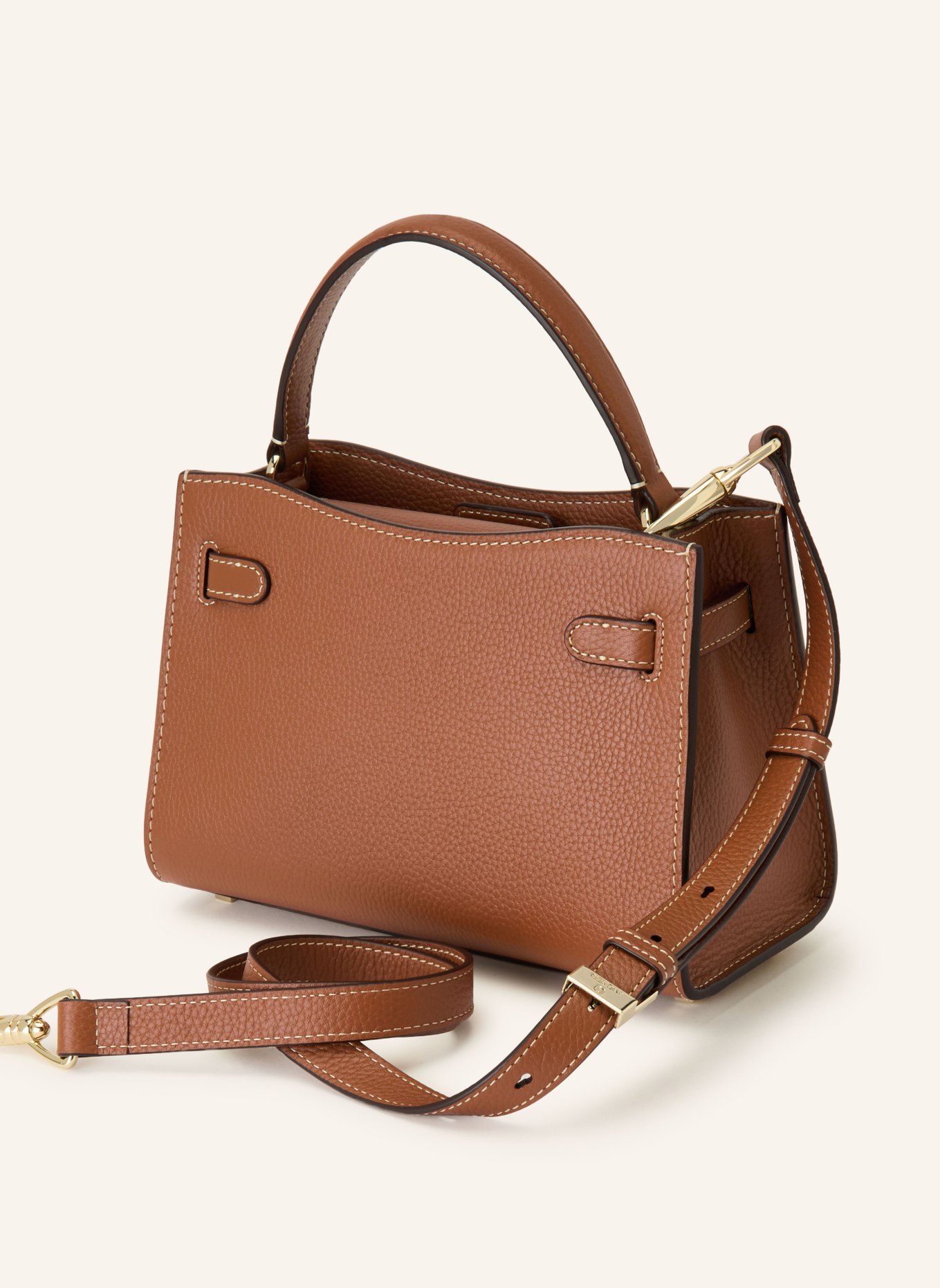 AIGNER Handtasche FARAH SMALL: COGNAC / GOLD
