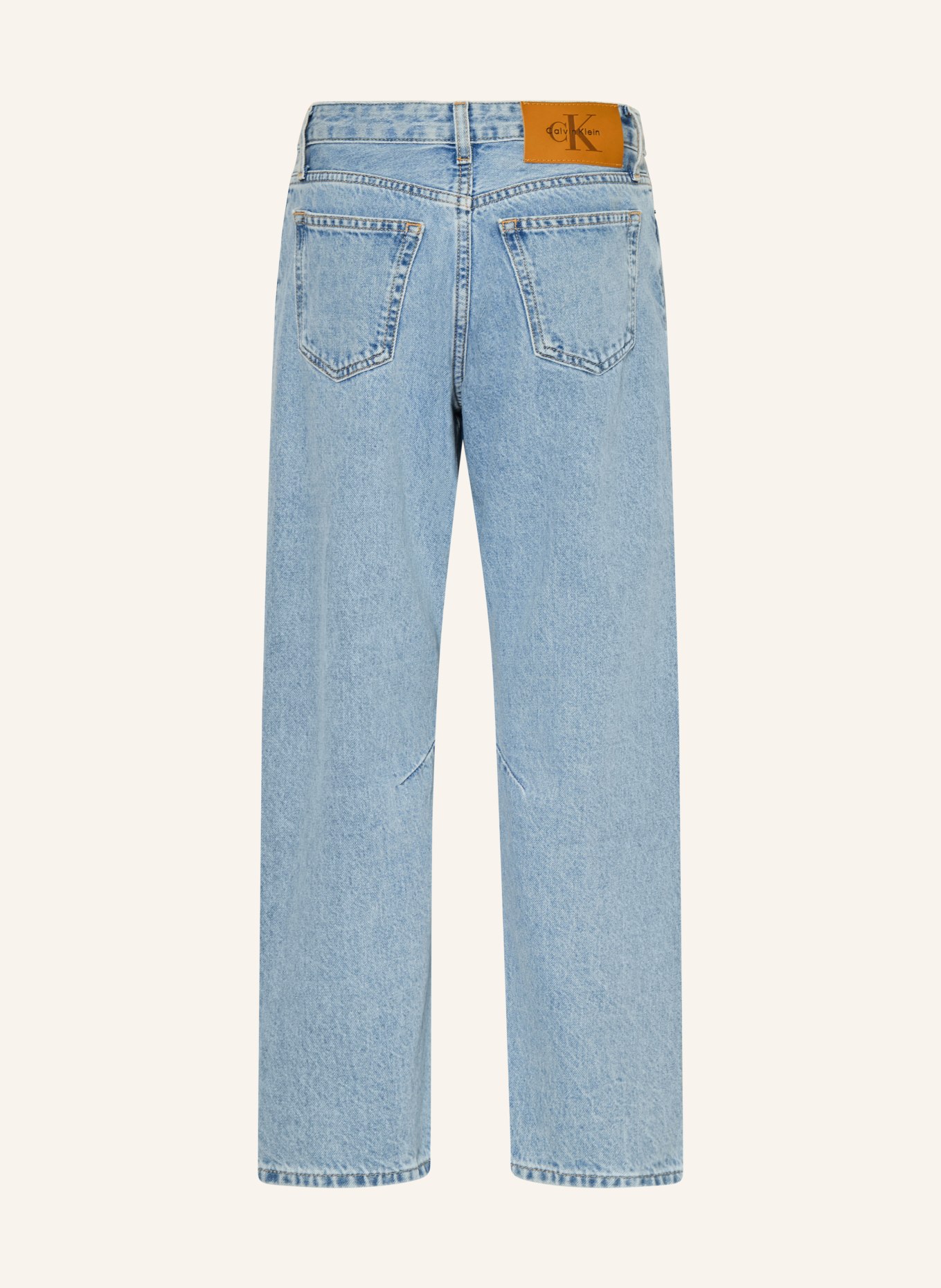 Calvin Klein Jeans Barrel Fit: 1A7 Stone Mid Blue Wash