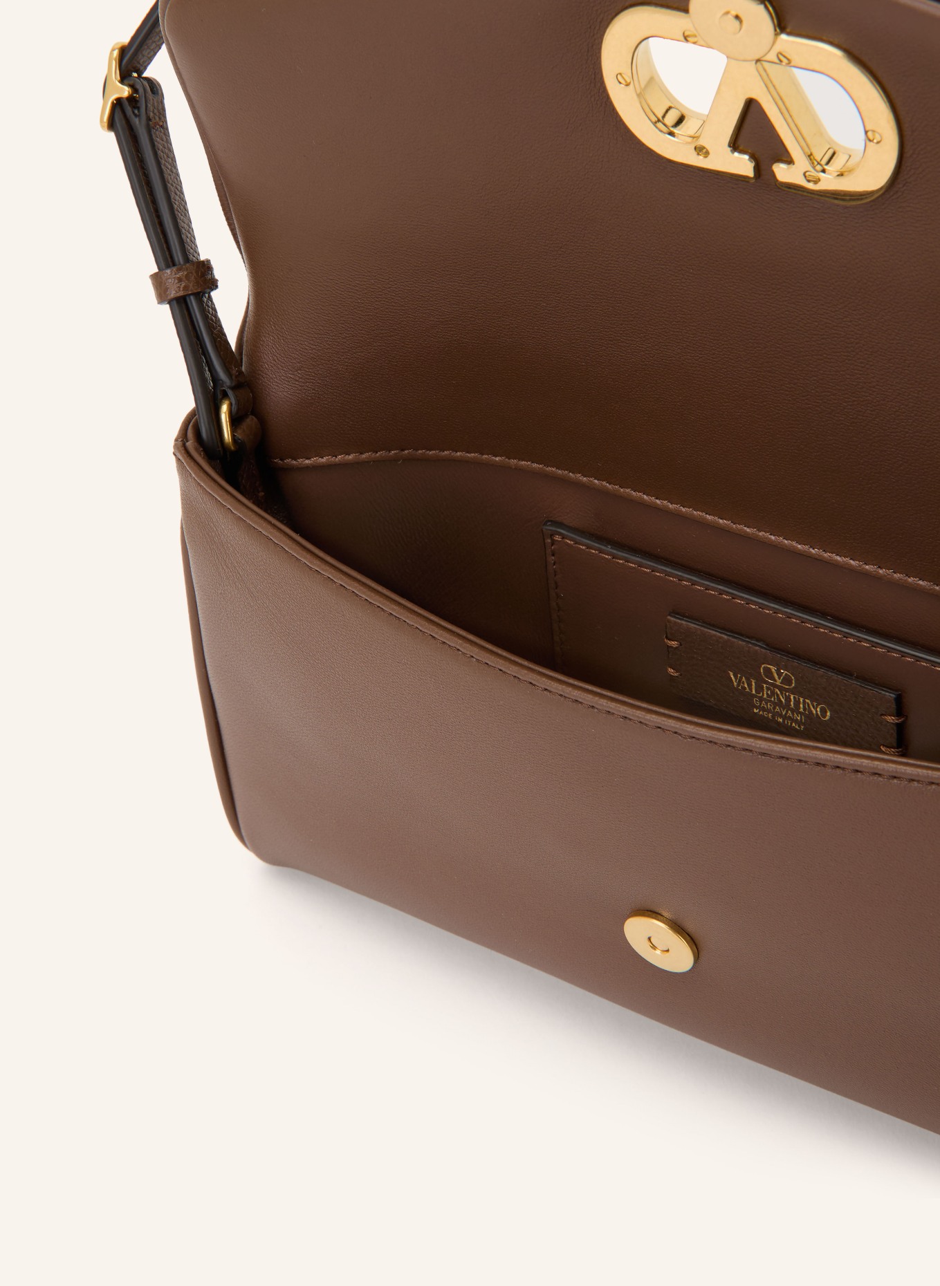 VALENTINO GARAVANI Schultertasche DEVAIN: BRAUN
