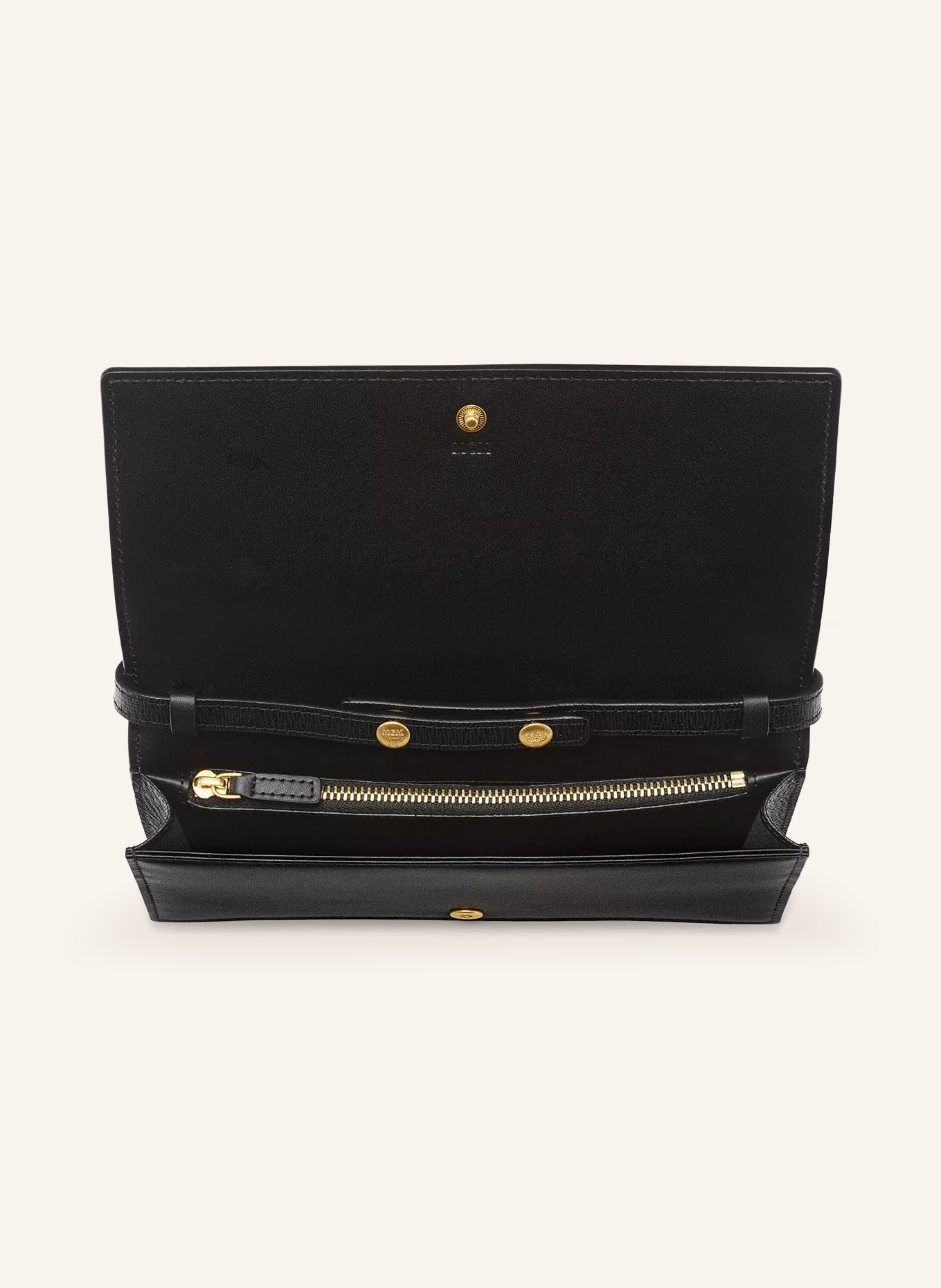 MCM Wallet on Chain AREN VISETOS: COGNAC / SCHWARZ