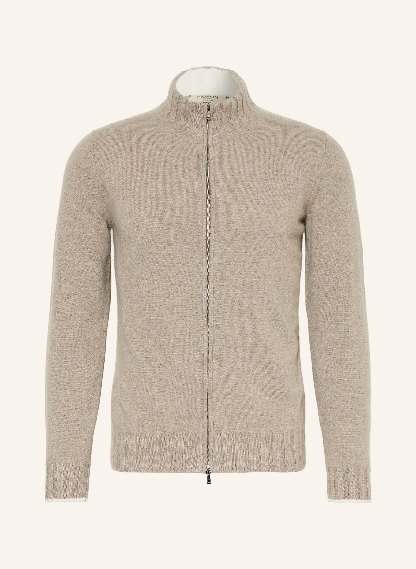 FIORONI Strickjacke aus Cashmere: HELLBRAUN