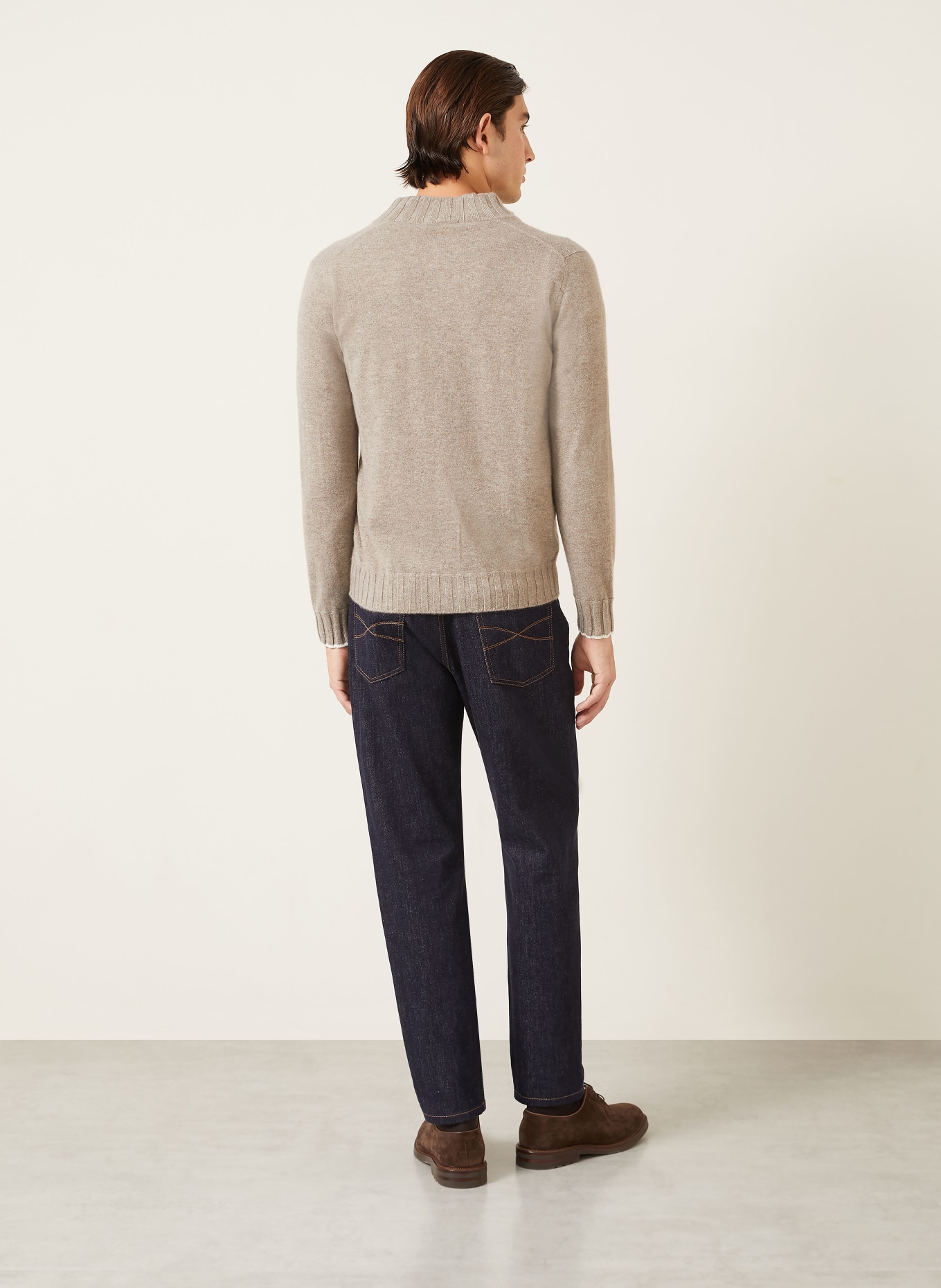 FIORONI Strickjacke aus Cashmere: HELLBRAUN