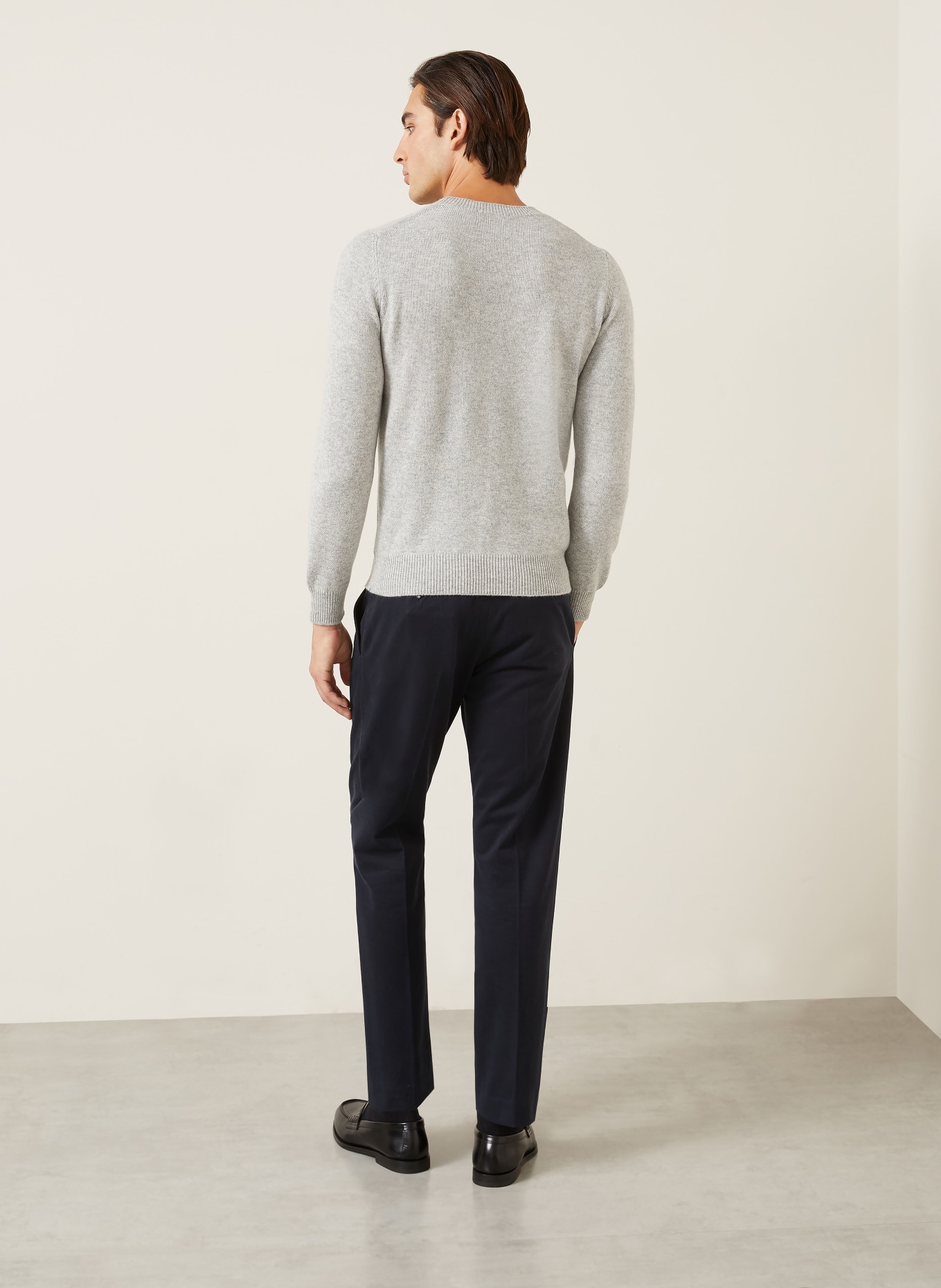 FIORONI Cashmere-Pullover: HELLGRAU