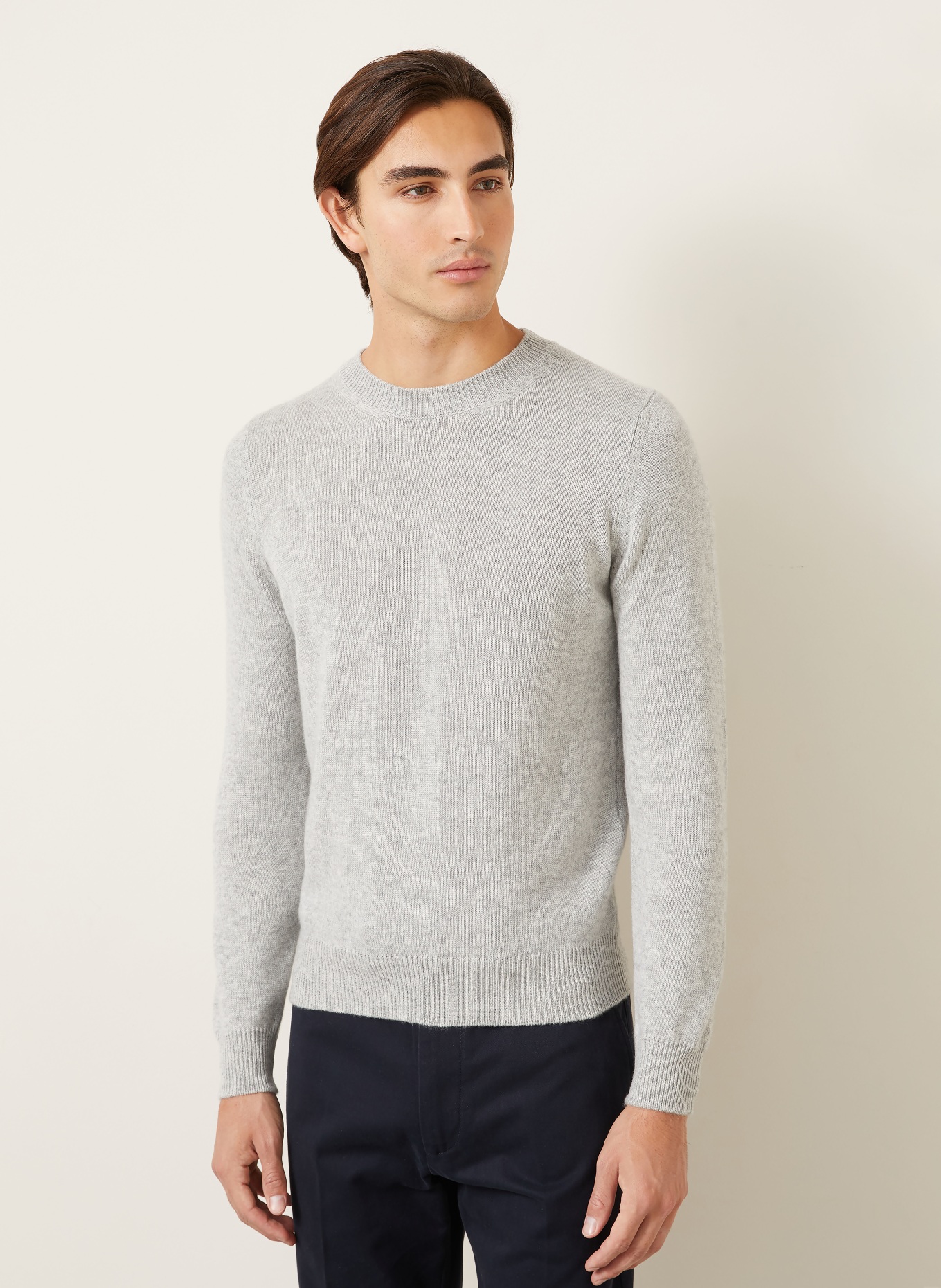 FIORONI Cashmere-Pullover: HELLGRAU