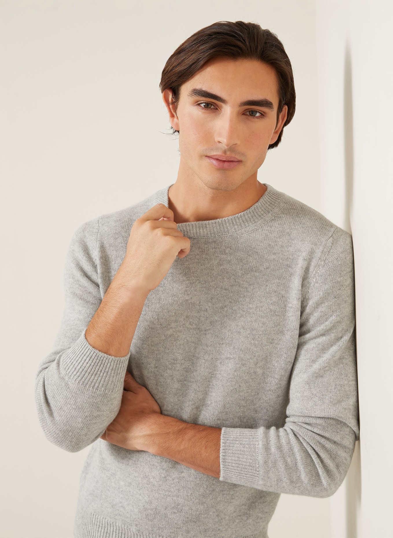 FIORONI Cashmere-Pullover: HELLGRAU