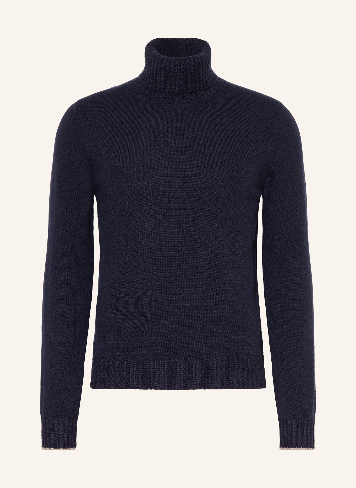 FIORONI Rollkragenpullover aus Cashmere: DUNKELBLAU