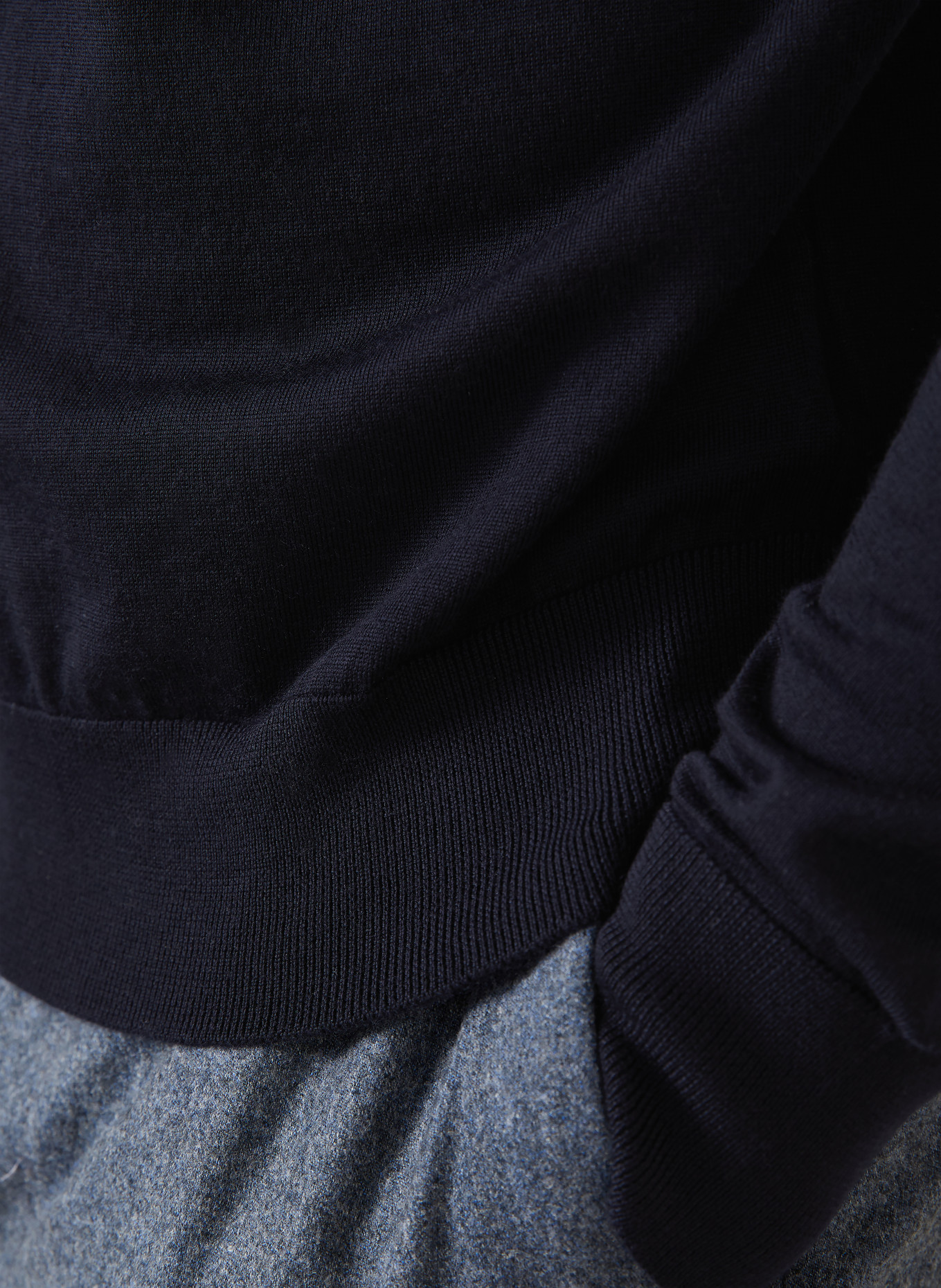 FIORONI Pullover aus Merinowolle: DUNKELBLAU