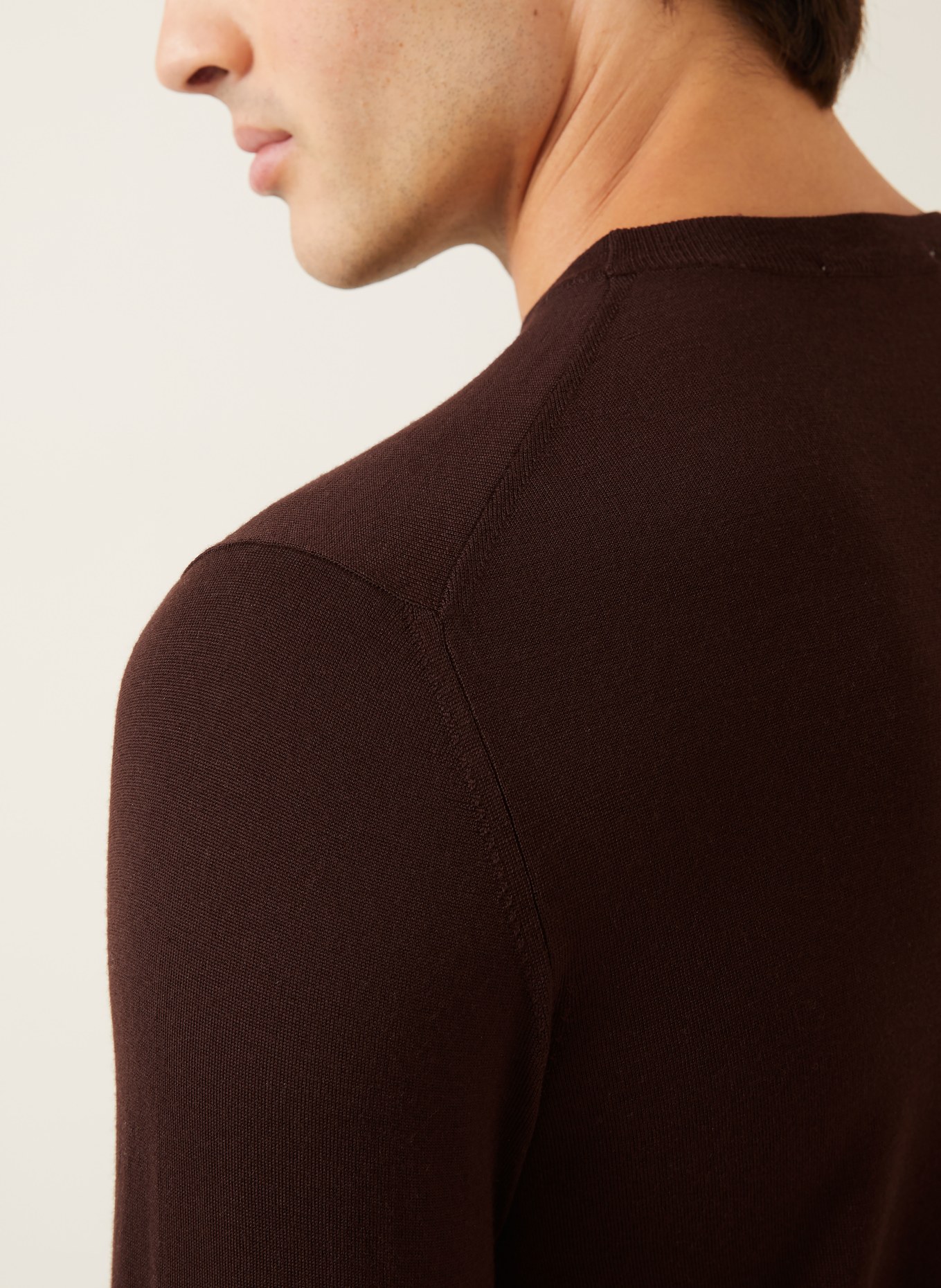 FIORONI Pullover aus Merinowolle: DUNKELROT