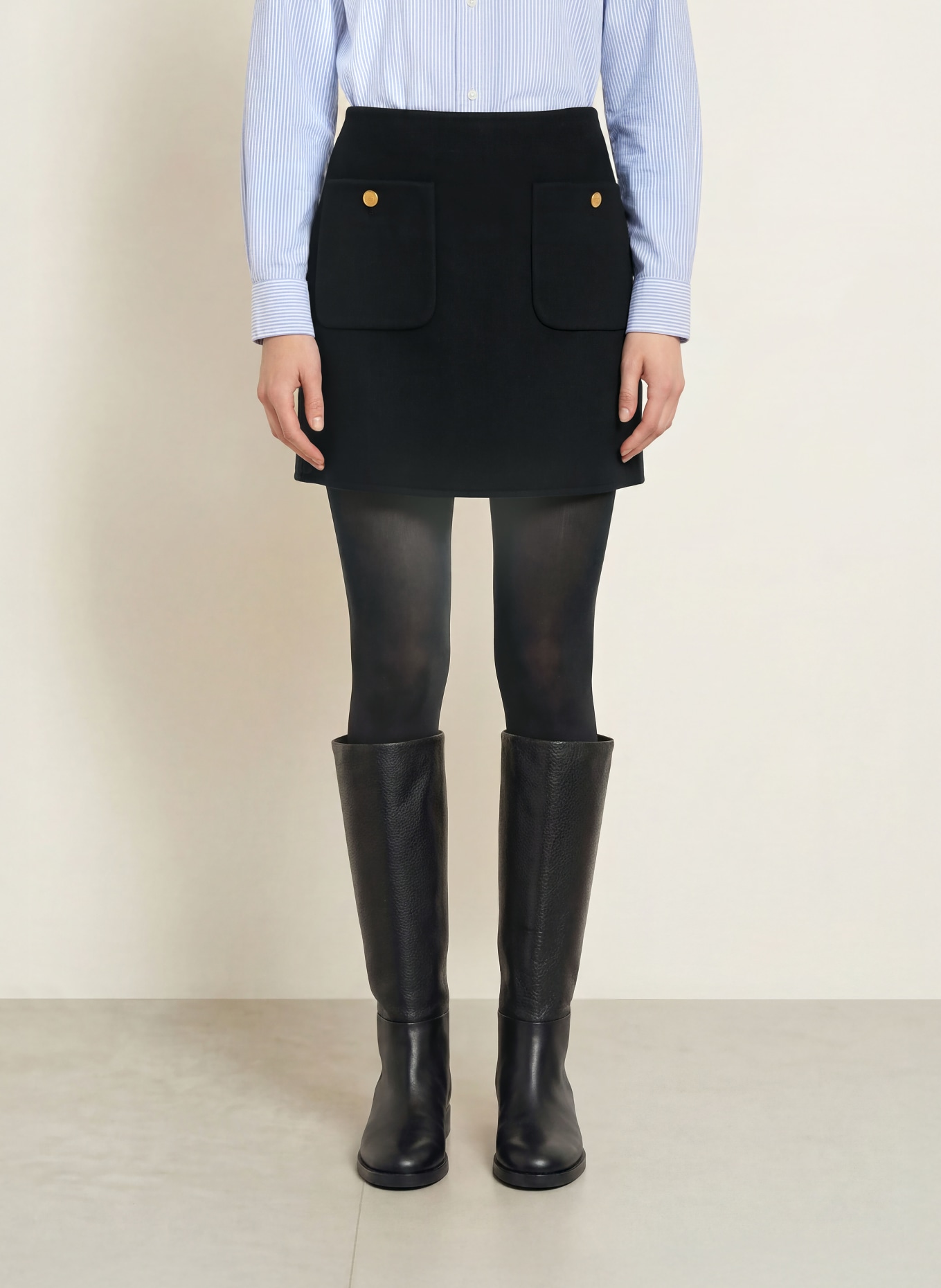 TOMMY HILFIGER Rok: ZWART