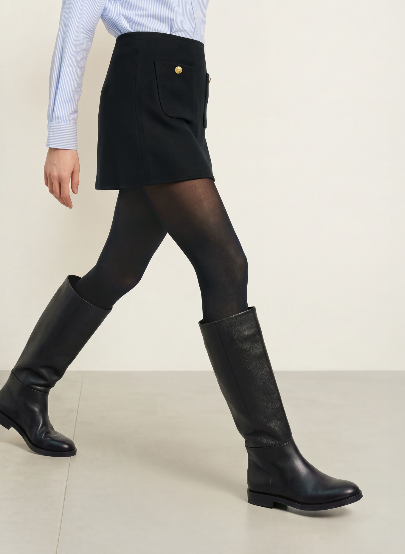 TOMMY HILFIGER Rok: ZWART
