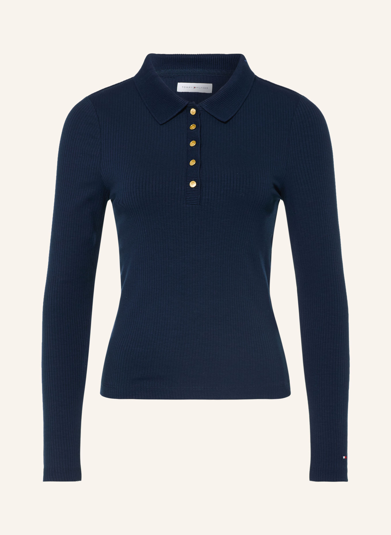 TOMMY HILFIGER Jersey polo shirt: DARK BLUE