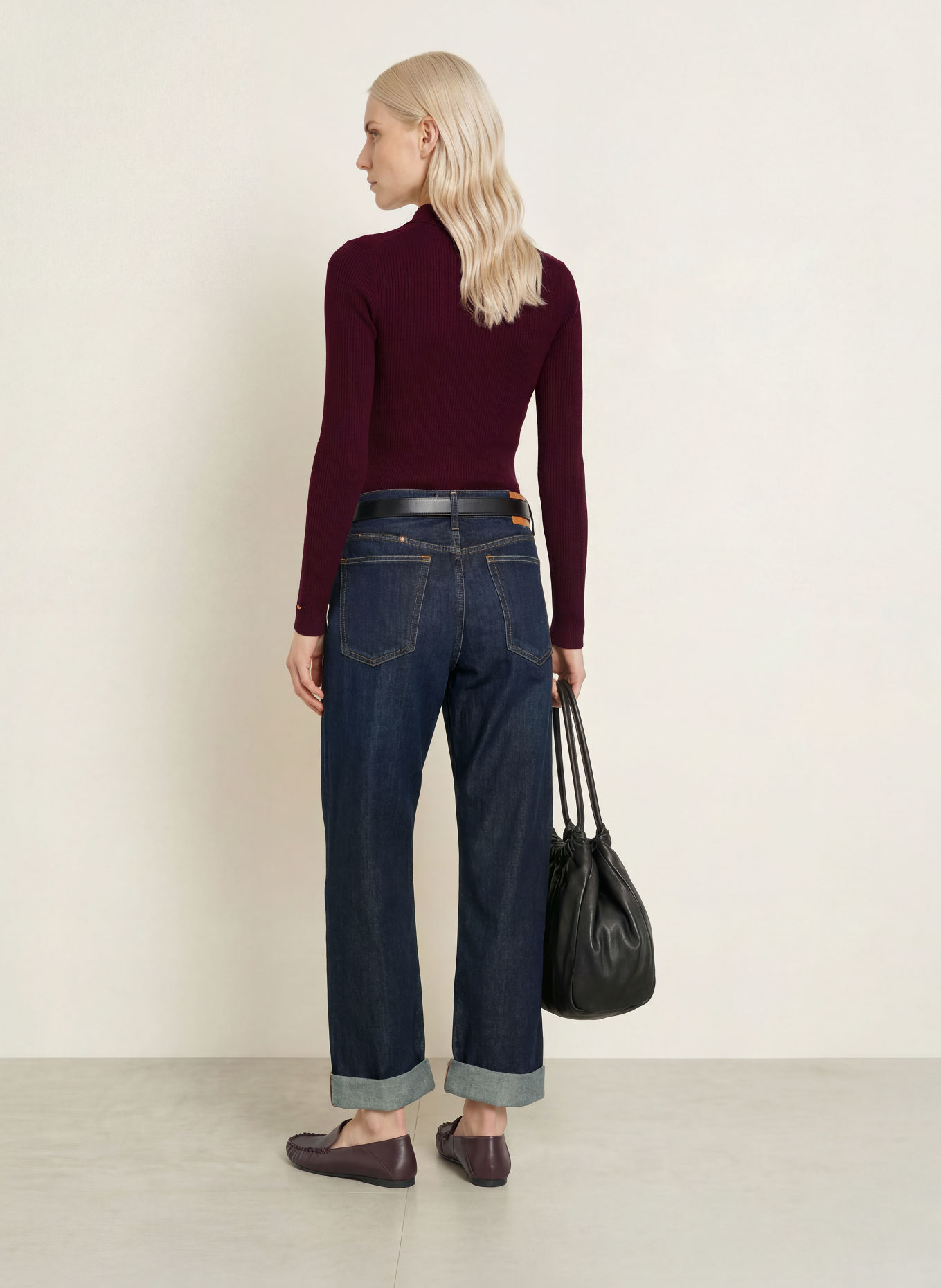 TOMMY HILFIGER Jersey-poloshirt: DONKERROOD