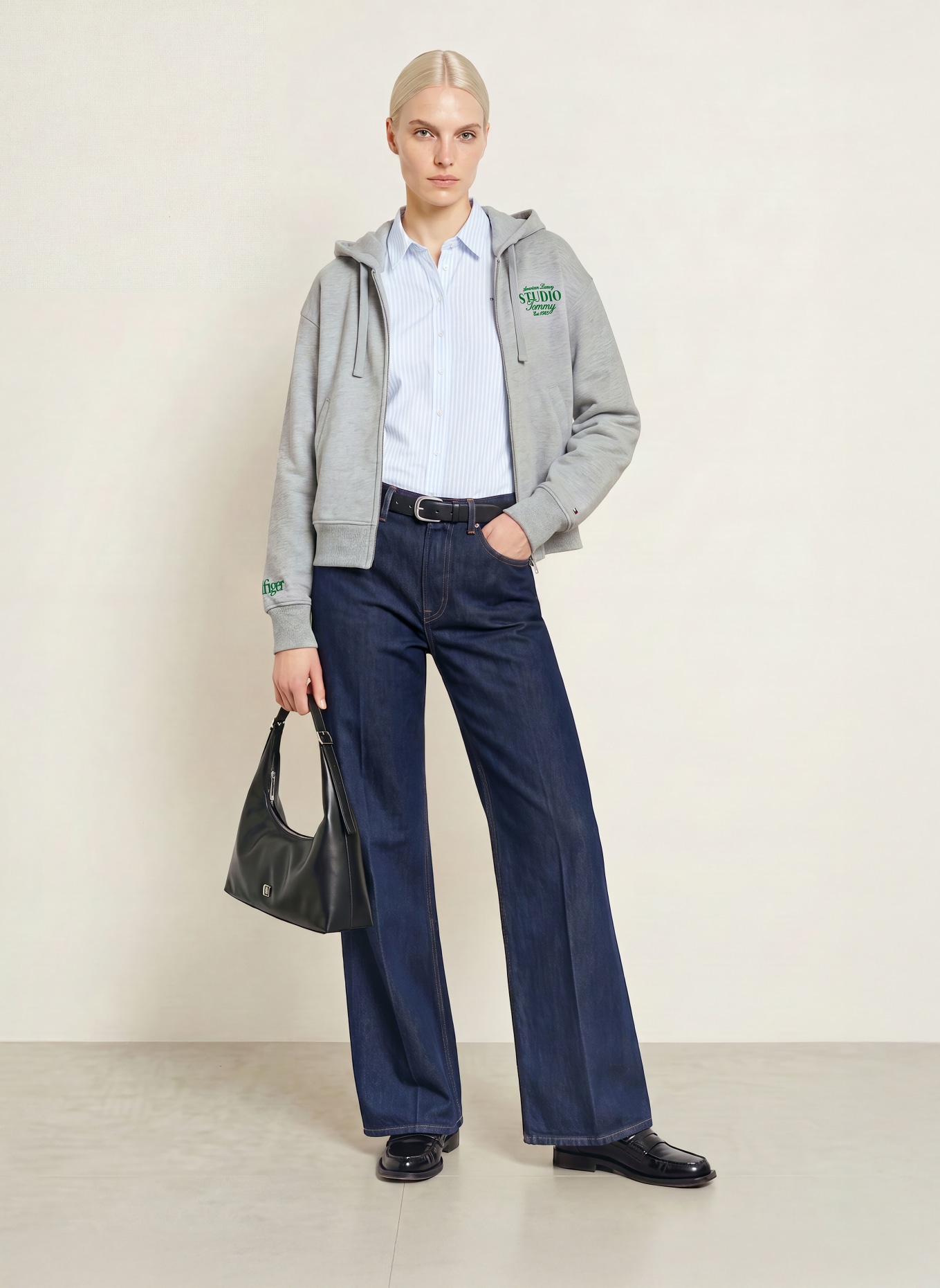TOMMY HILFIGER Sweatvest: GRIJS