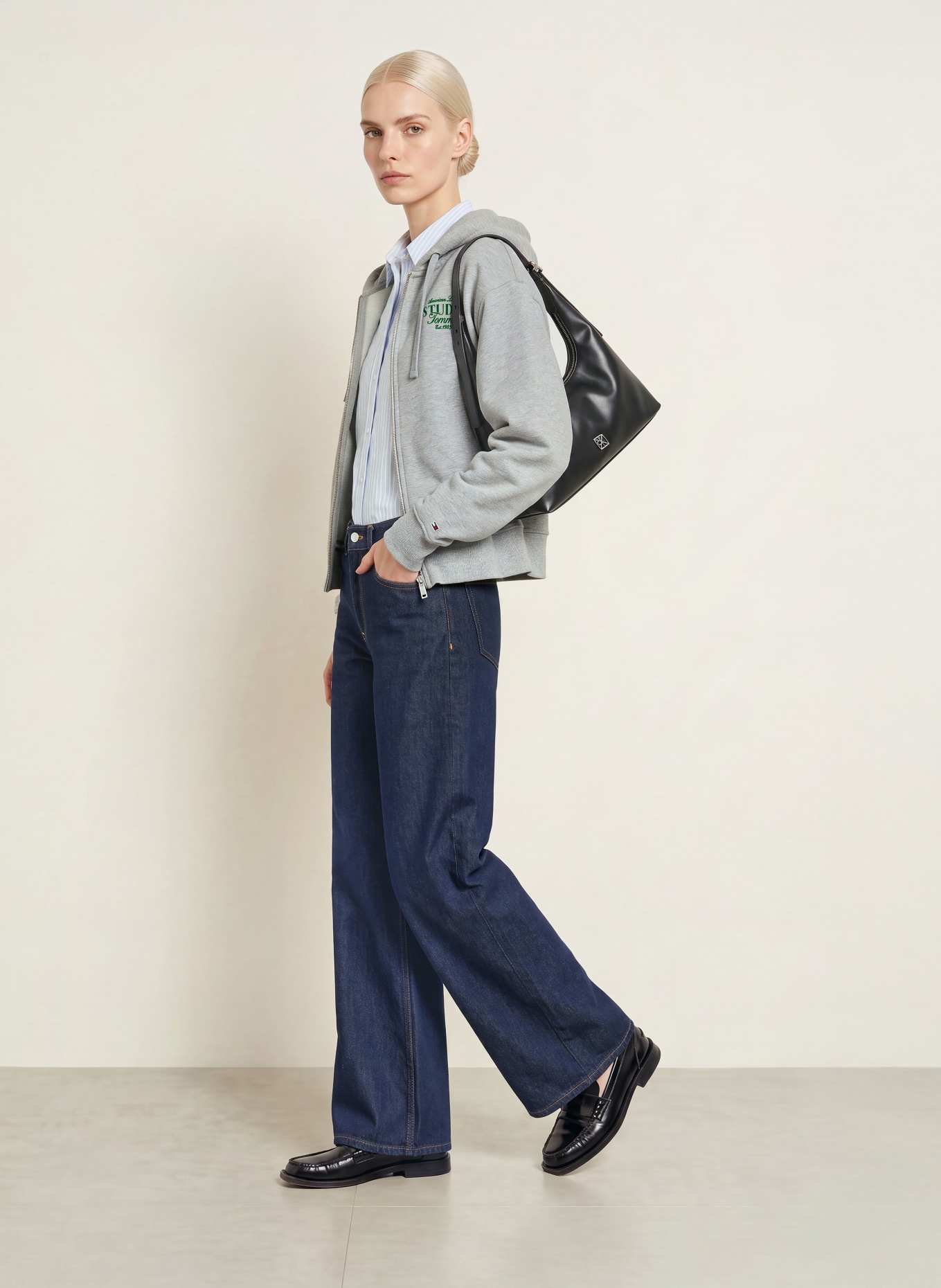 TOMMY HILFIGER Sweatvest: GRIJS