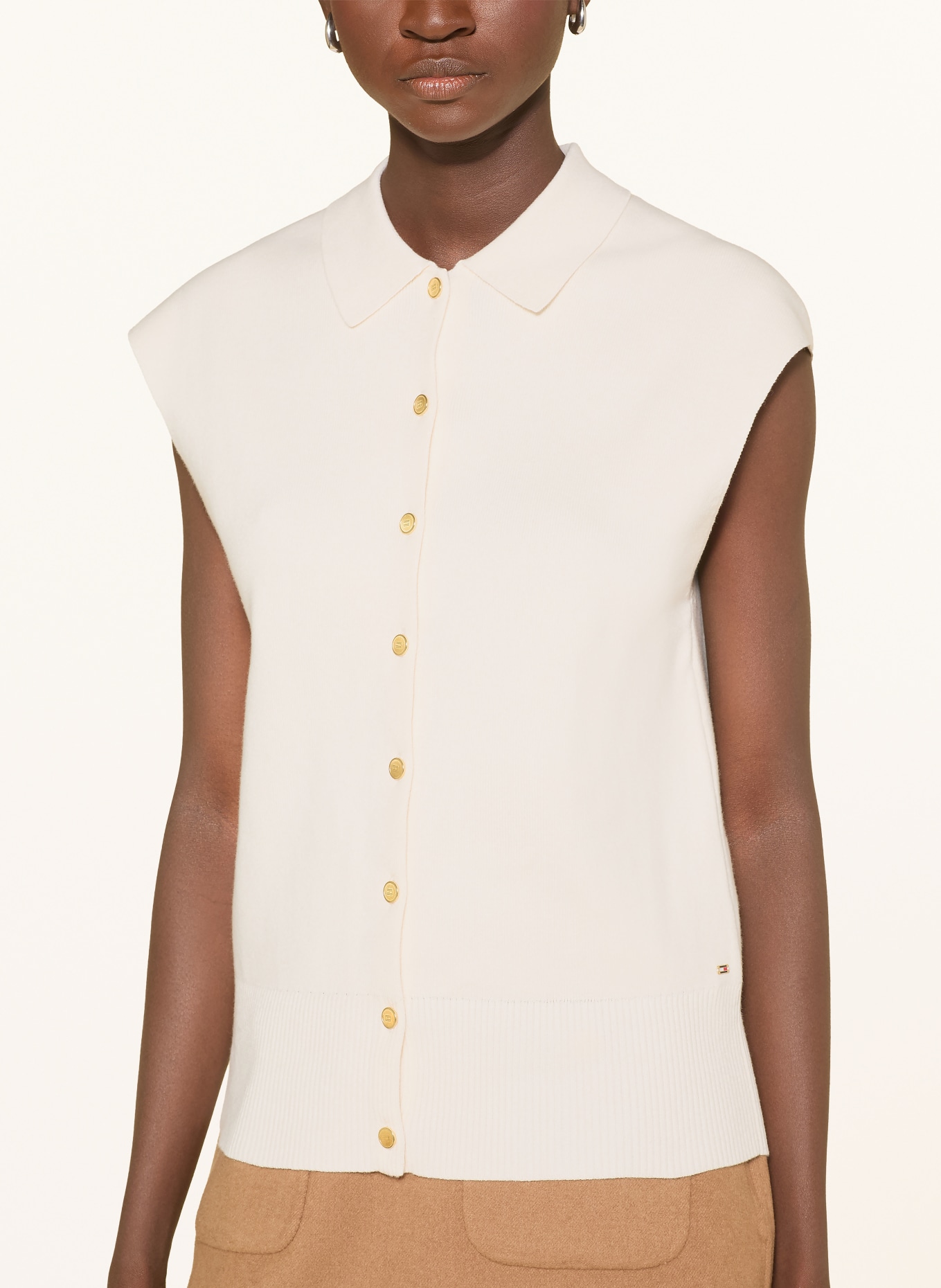 TOMMY HILFIGER Strickweste: ECRU