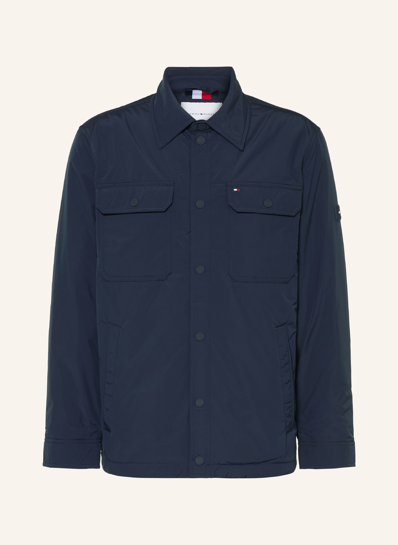 TOMMY HILFIGER Overjacket: DUNKELBLAU